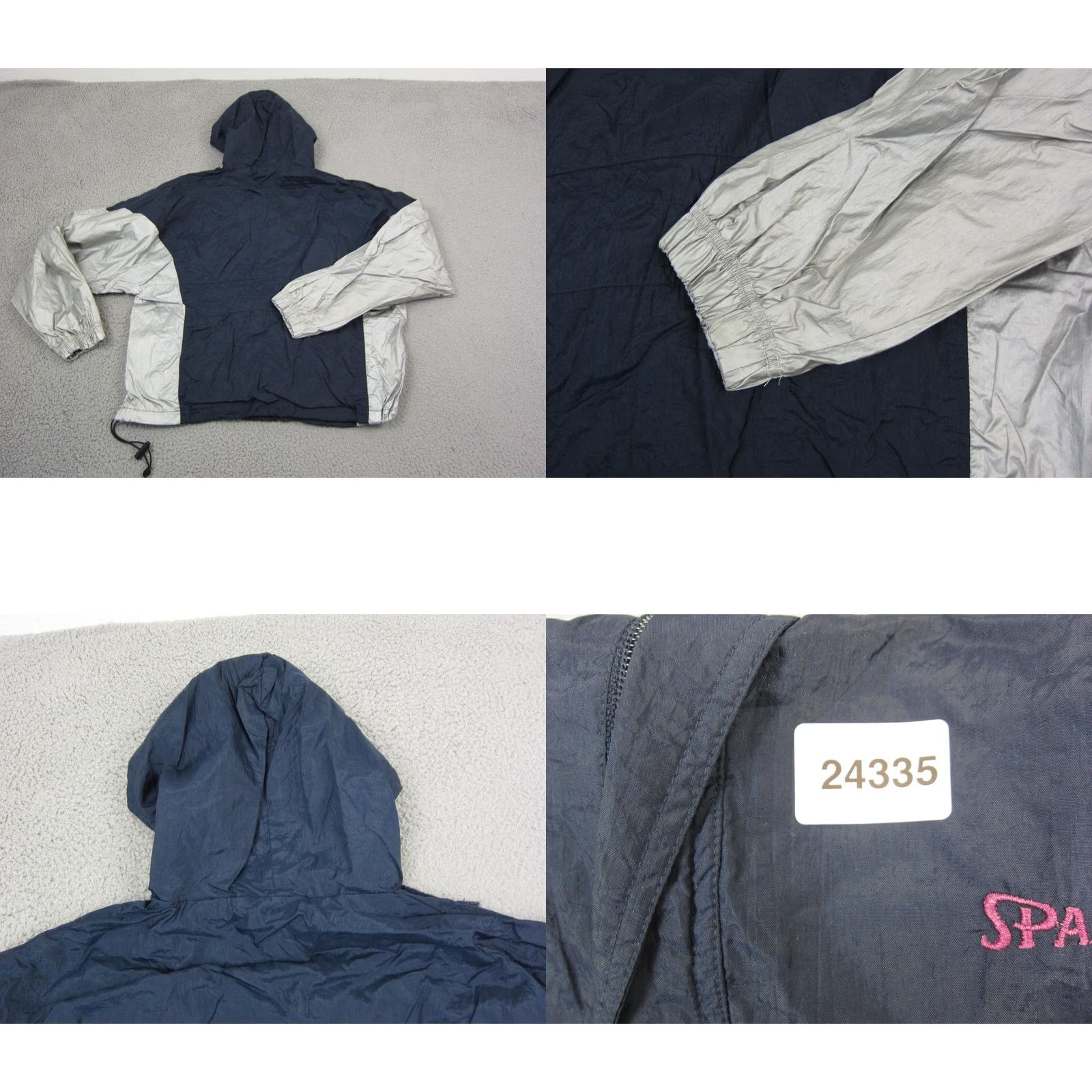 Spalding VINTAGE Spalding Hoodie Mens L Blue Jacket Windbreaker Nylon Zip 90s Size US L / EU 52-54 / 3 - 9 Thumbnail