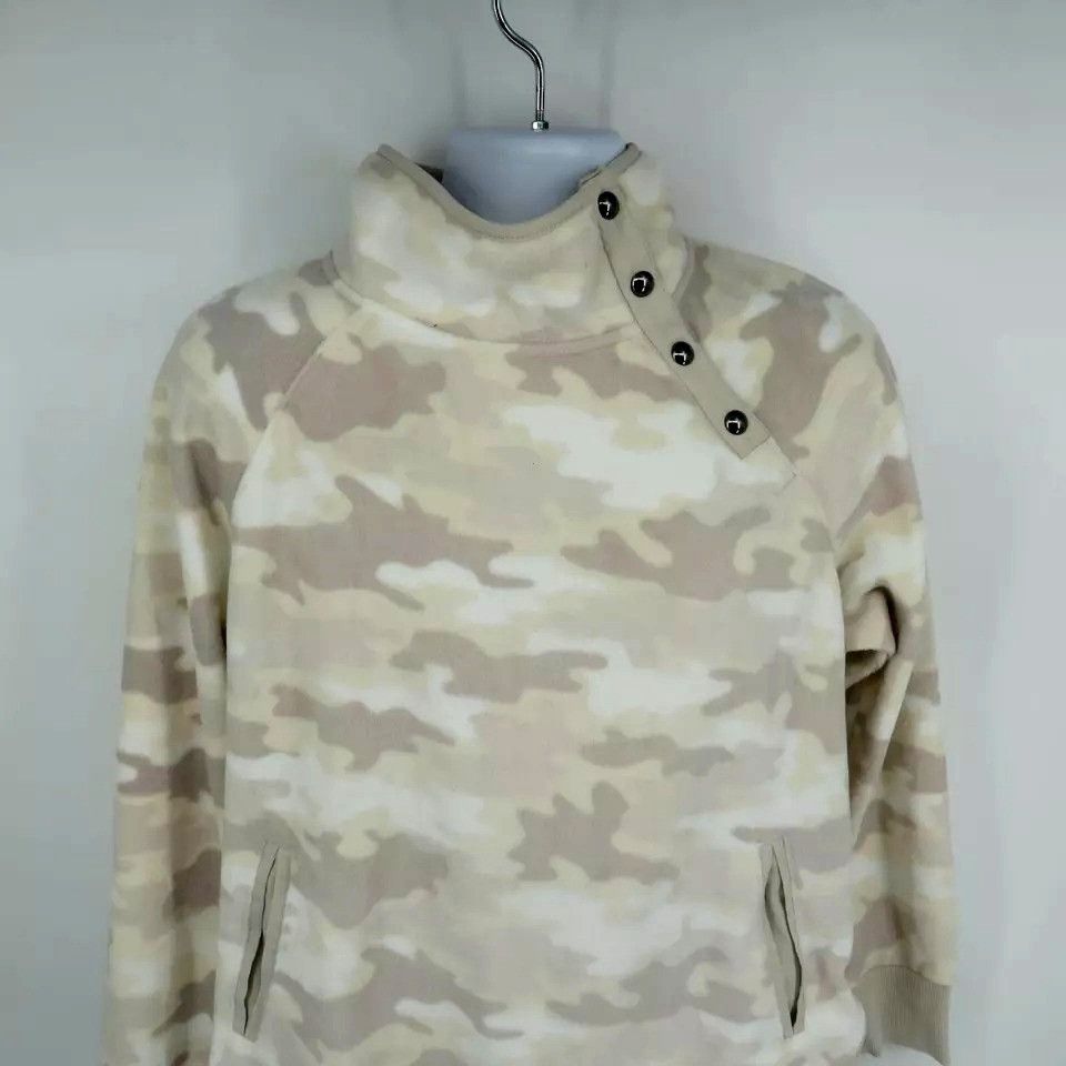 Other Green Tea Women's Camo Fleece Pullover Large Khaki NWT Size L / US 10 / IT 46 - 4 Thumbnail