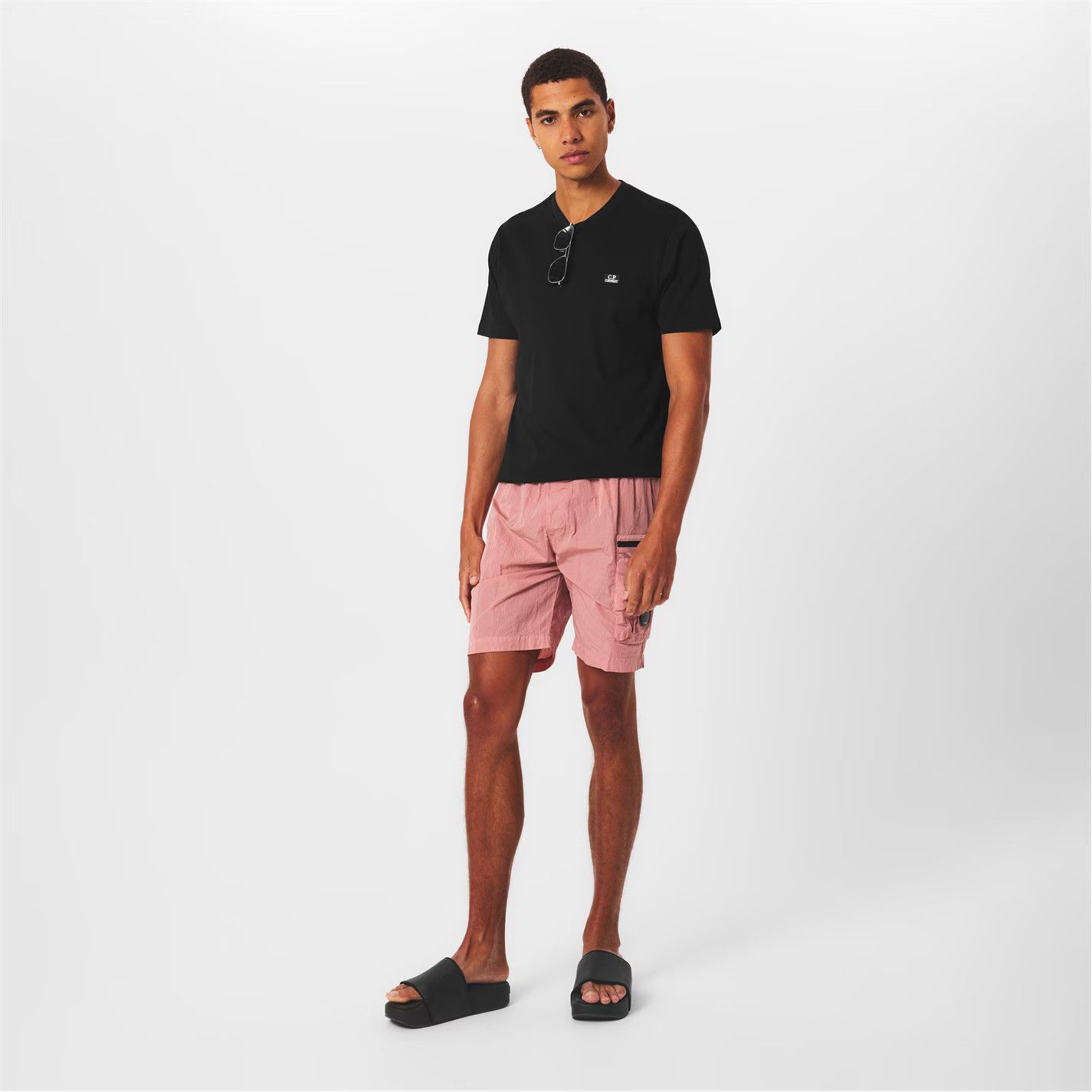 C.P. Company o1g2r1mq0426 Chrome Lens Swim Shorts in Misty Rose Size US 30 / EU 46 - 6 Thumbnail