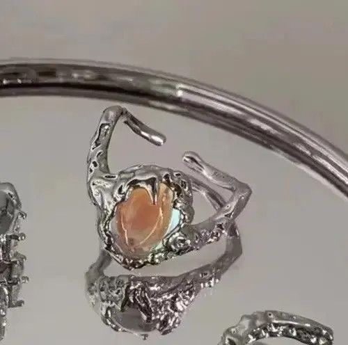 Other Electro Ring Crystal Stone Silver Abstract Star Pop Fantasy Size ONE SIZE - 1 Thumbnail