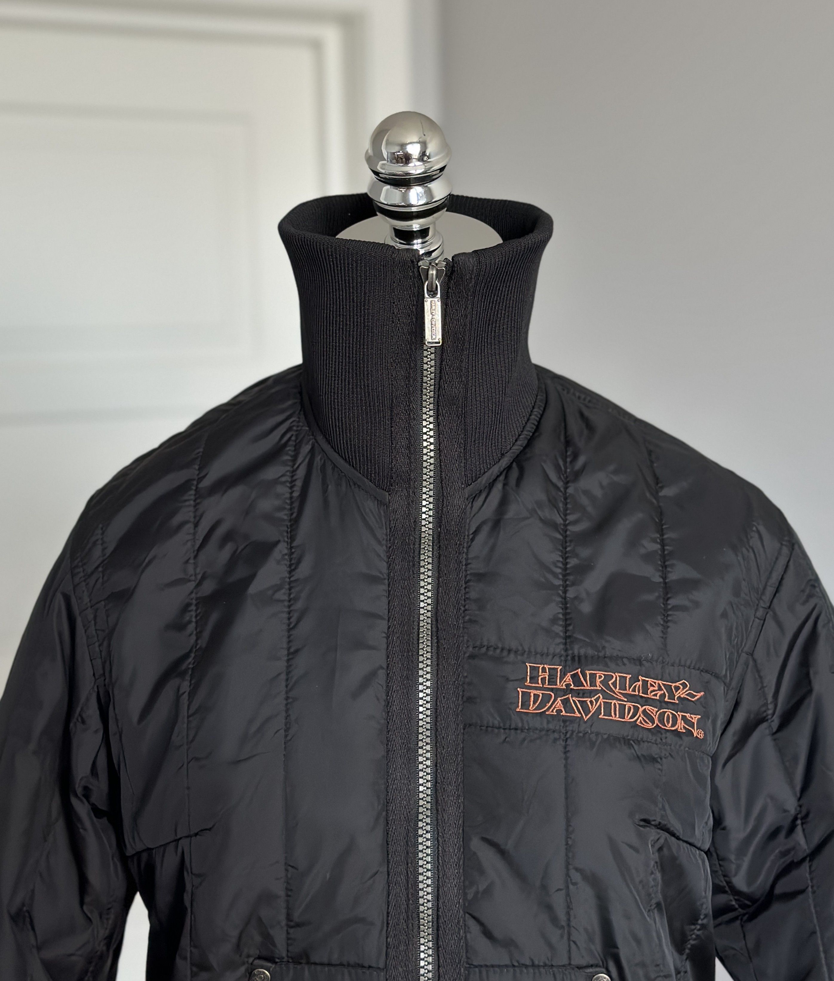 Harley Davidson HARLEY DAVIDSON Quilted Nylon Jacket S Motorcycle Clothing Size S / US 4 / IT 40 - 2 Thumbnail