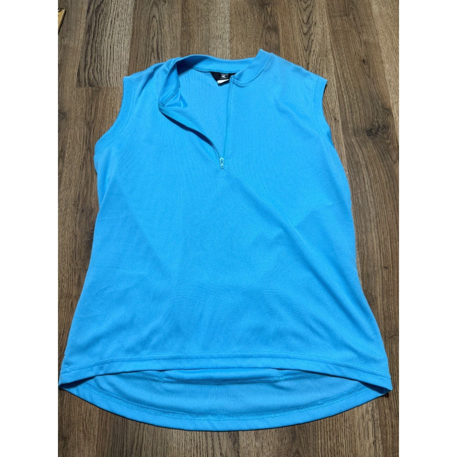 Vintage Canari Tank Top Men’s Large Blue 1/4 Zipper Sleeveless T-Shirt Size US L / EU 52-54 / 3 - 2 Thumbnail