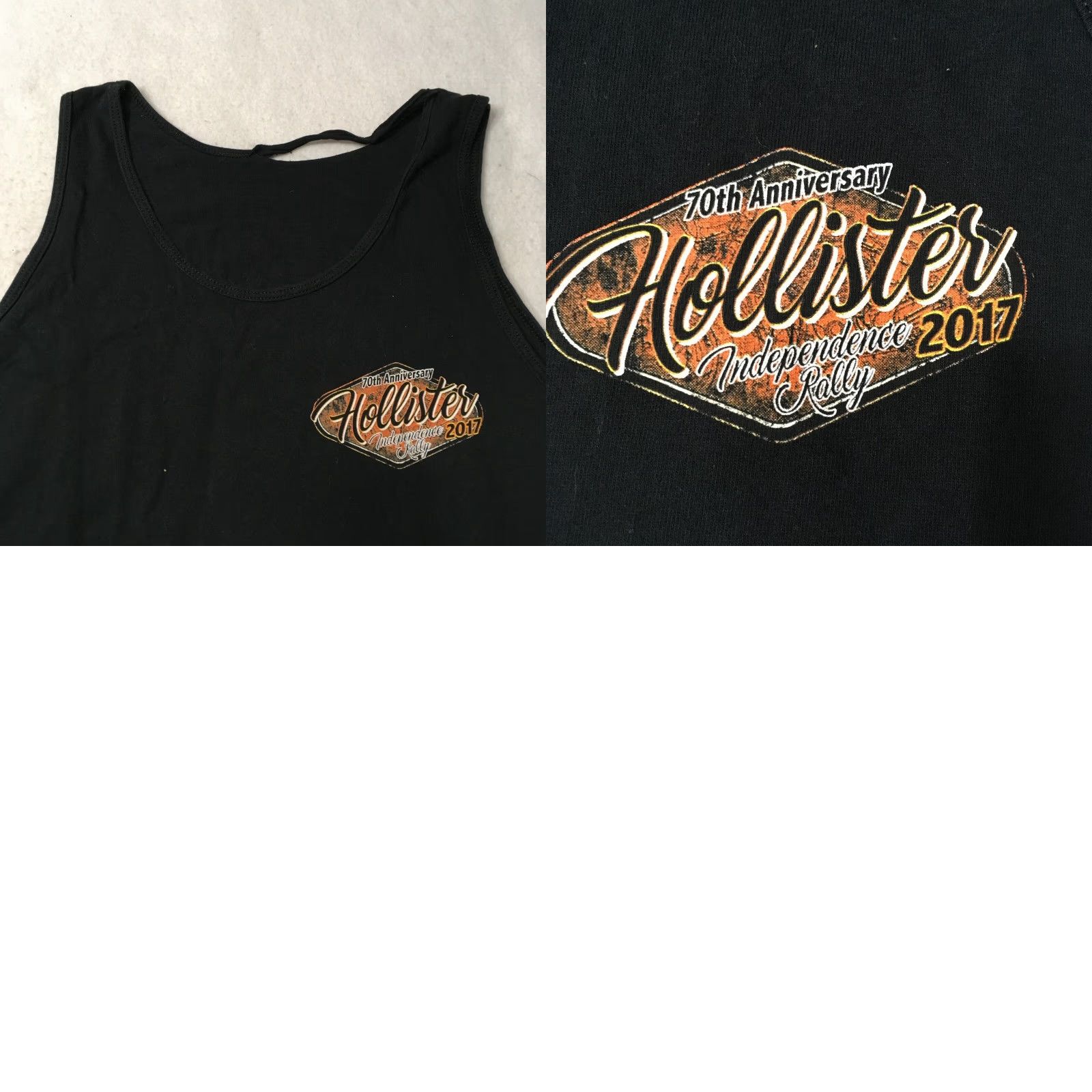 Doublet Hollister California Black Tank Top Men’s XL distress double sided biker fest Tank Top Size US XL / EU 56 / 4 - 8 Thumbnail