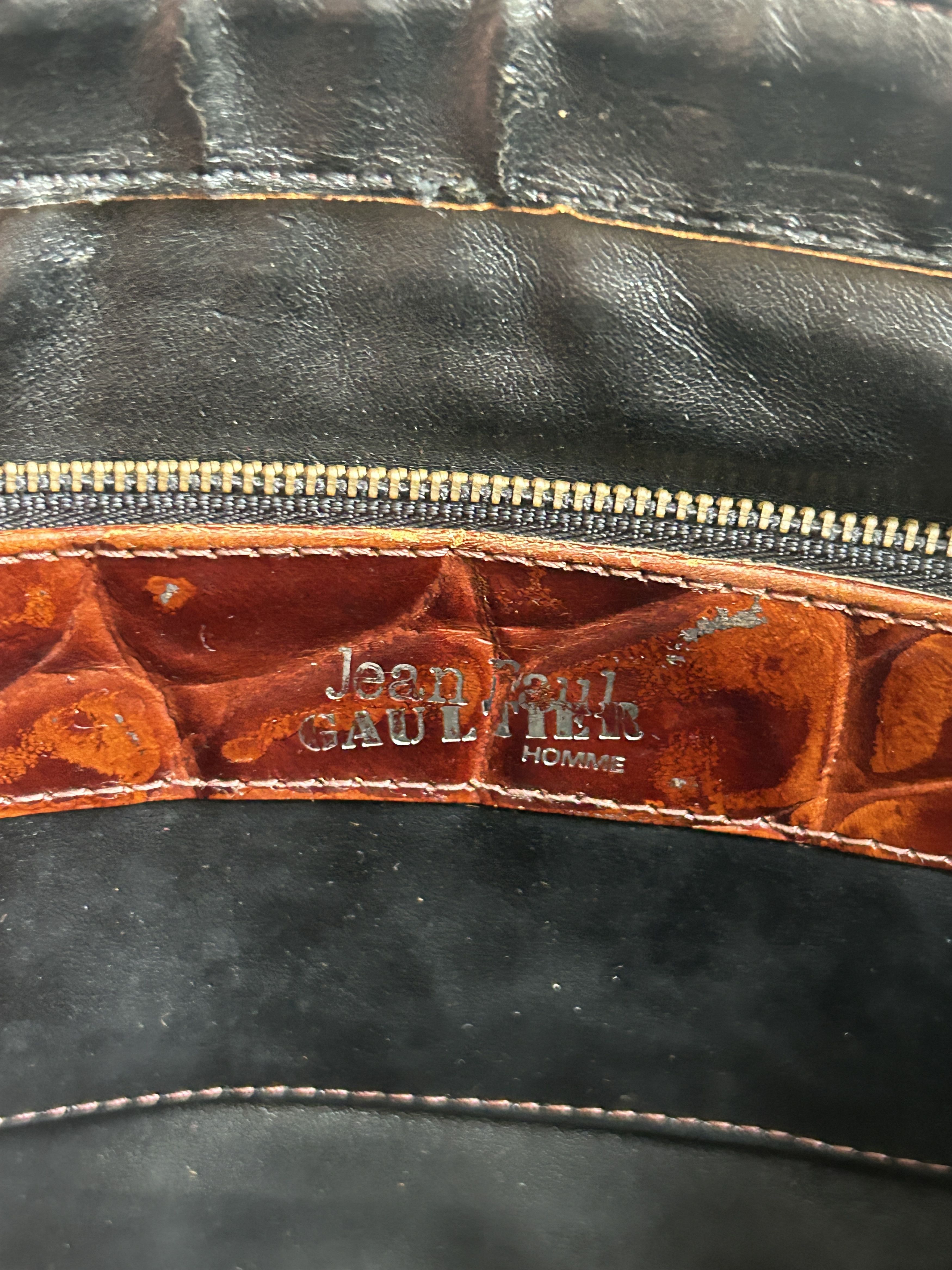 Jean Paul Gaultier Vintage JPG Alligator Embossed Leather Clutch Size ONE SIZE - 4 Thumbnail