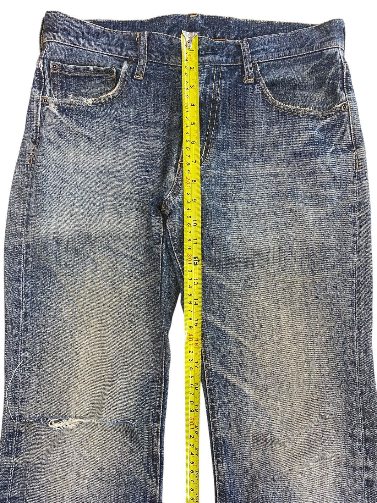 Other Japanese Brand Whiskers Ripped Style Flare Jeans Size US 32 / EU 48 - 6 Thumbnail