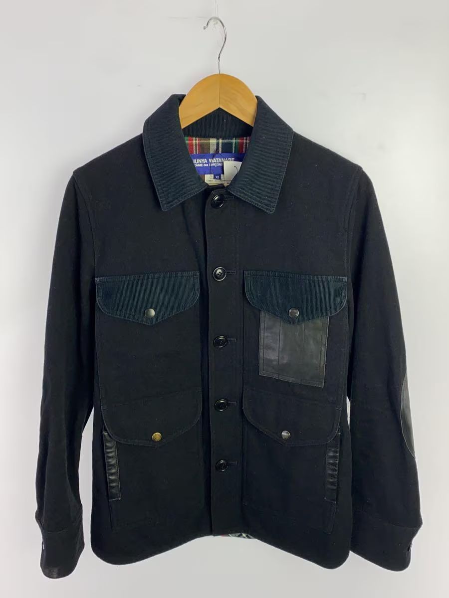image of Comme Des Garcons x Junya Watanabe Wool Utility Coverall Jacket in Black, Men's (Size XS)