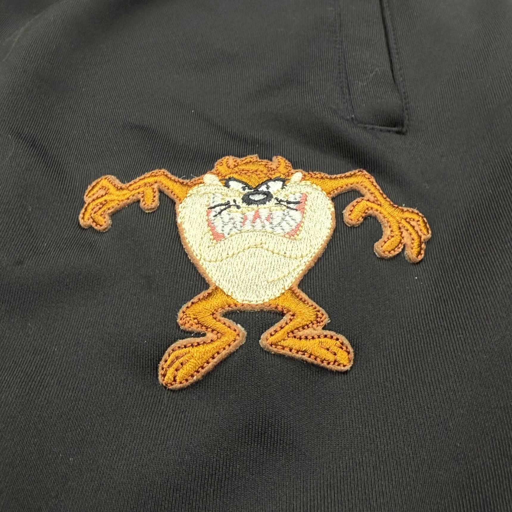 Vintage Looney Tunes Sweatpants Mens Large Black Tasmanian Devil Taz Lounge Pants Size US 33 - 6 Thumbnail
