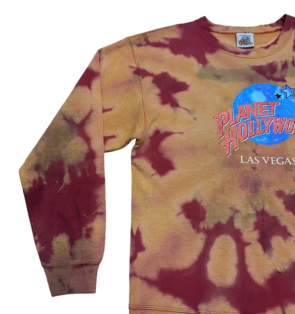 Planet Hollywood × Vintage Vintage Planet Hollywood Tie Dye Sweatshirt 1990s Size US L / EU 52-54 / 3 - 3 Thumbnail