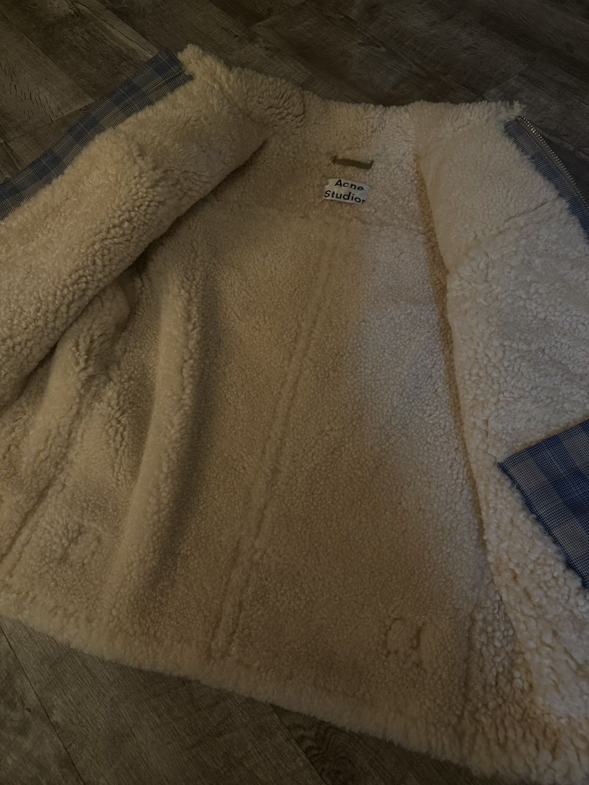 Acne Studios Acne Studios Checked Shearling Aviator Jacket Size US S / EU 44-46 / 1 - 6 Thumbnail