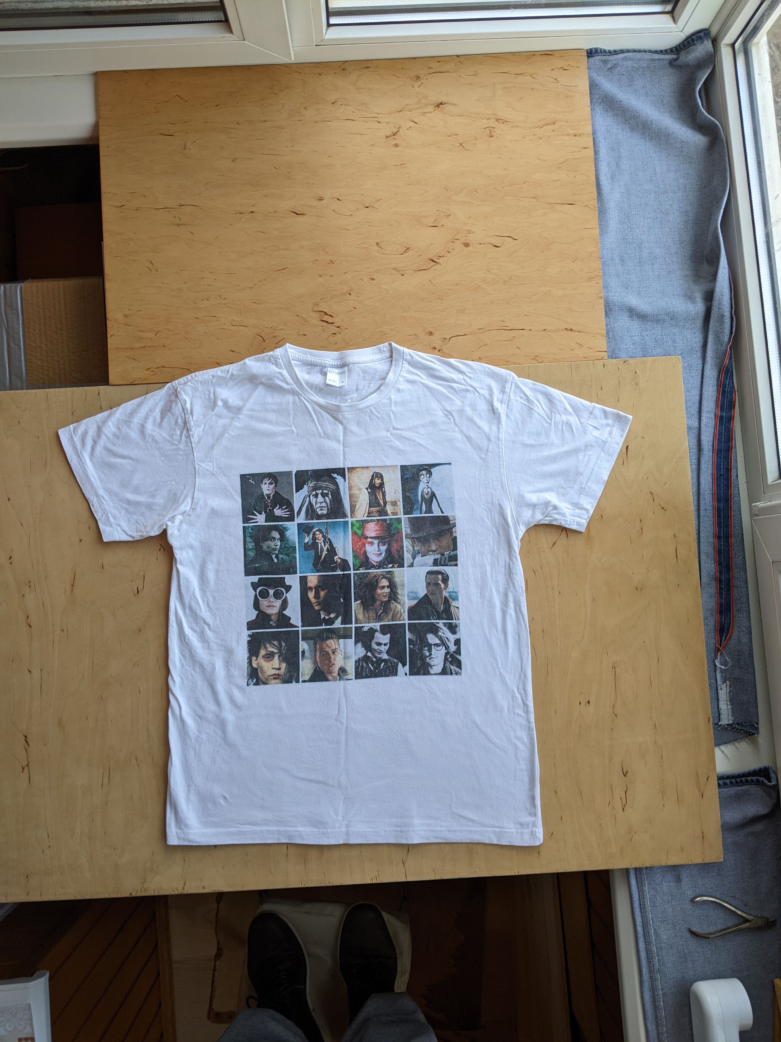 Vintage Johnny Depp White Vintage Tshirt Uneek Gildan FruitOfTheLoom Size US M / EU 48-50 / 2 - 1 Thumbnail