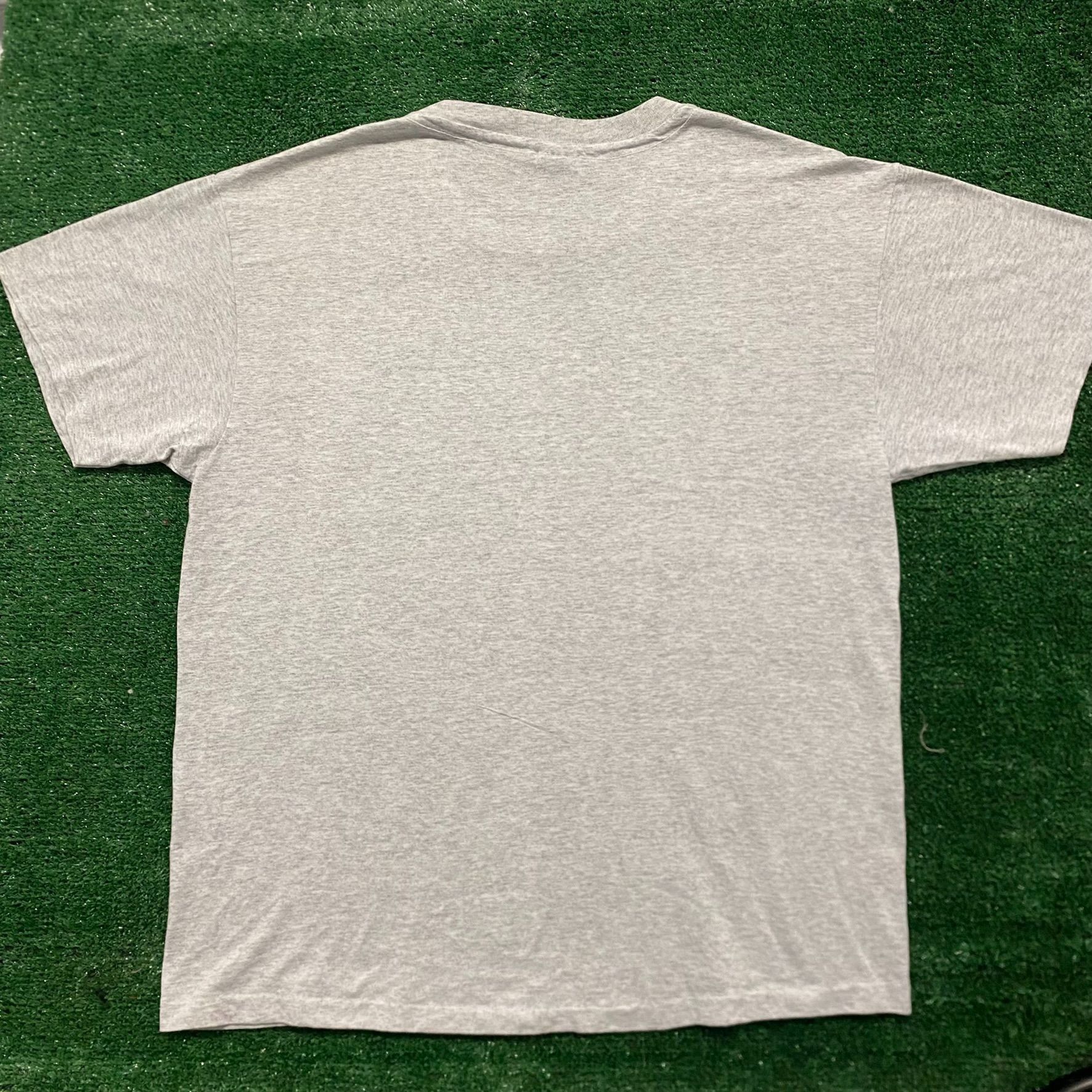 Hanes Vintage 90s Wolf Face T-Shirt Nature Art Single Stitch Tee Size US L / EU 52-54 / 3 - 6 Thumbnail