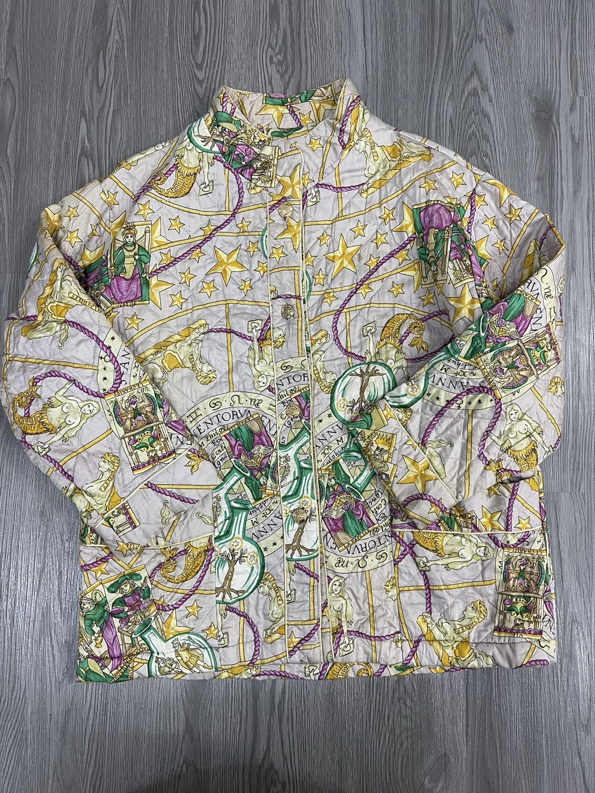 Celine × Vintage Vintage celine fullprint quilted jacket Size M / US 6-8 / IT 42-44 - 9 Thumbnail