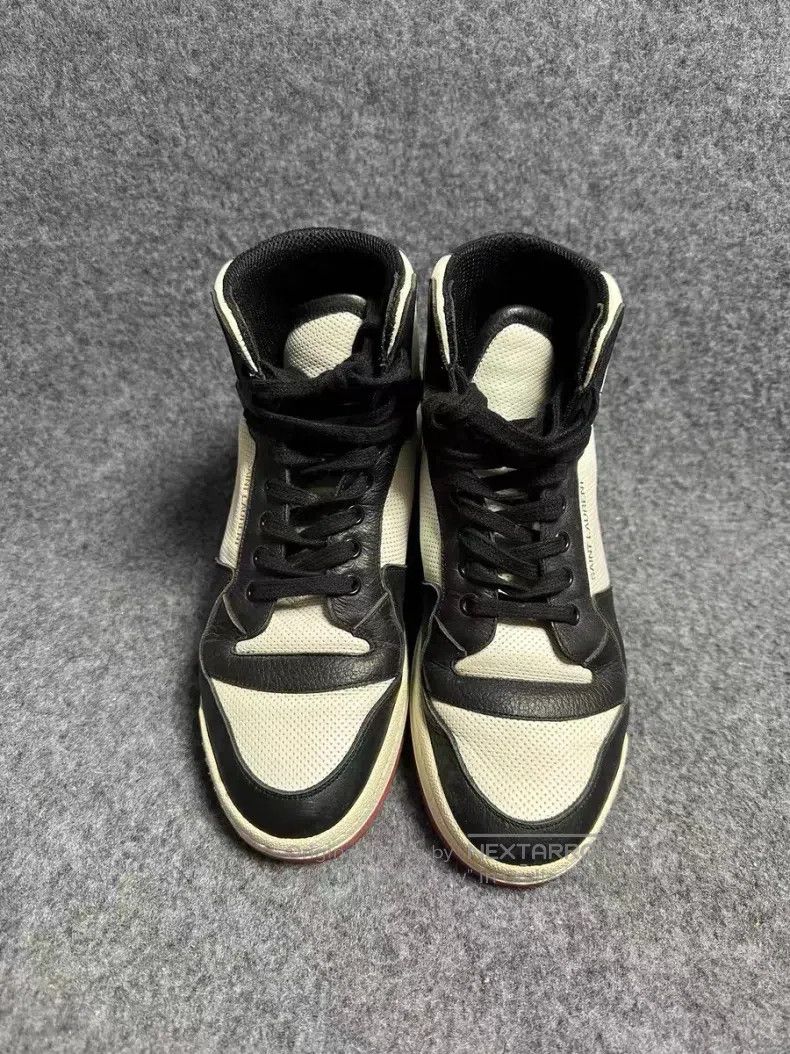 Saint Laurent Paris Saint Laurent Paris Oxidized Black and White Red Casual Sh Size US 6 / EU 39 - 3 Thumbnail