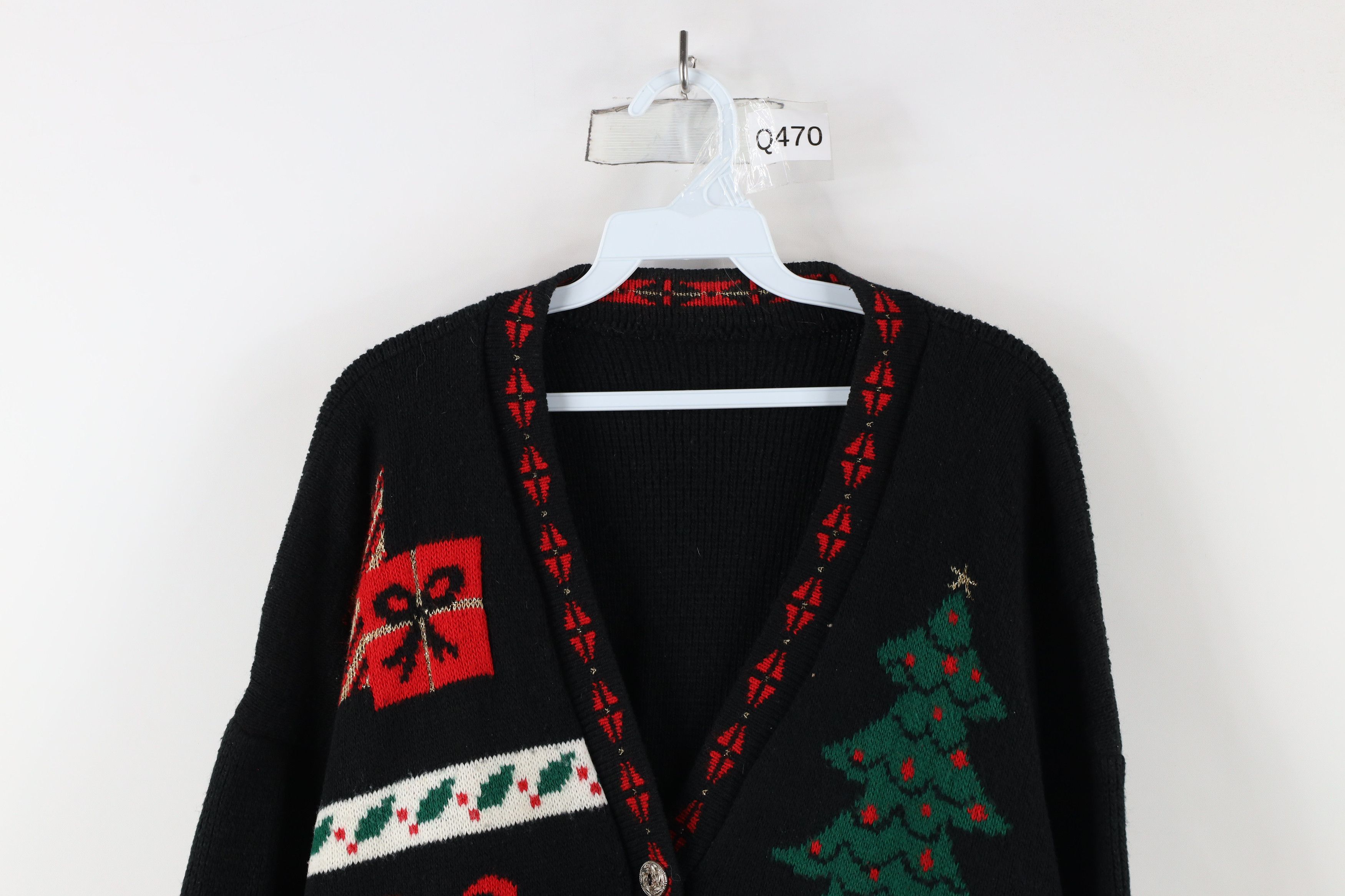Vintage Vintage 90s Streetwear Tree Bear Knit Cardigan Sweater USA Size XXL / US 16-18 / IT 52-54 - 2 Thumbnail