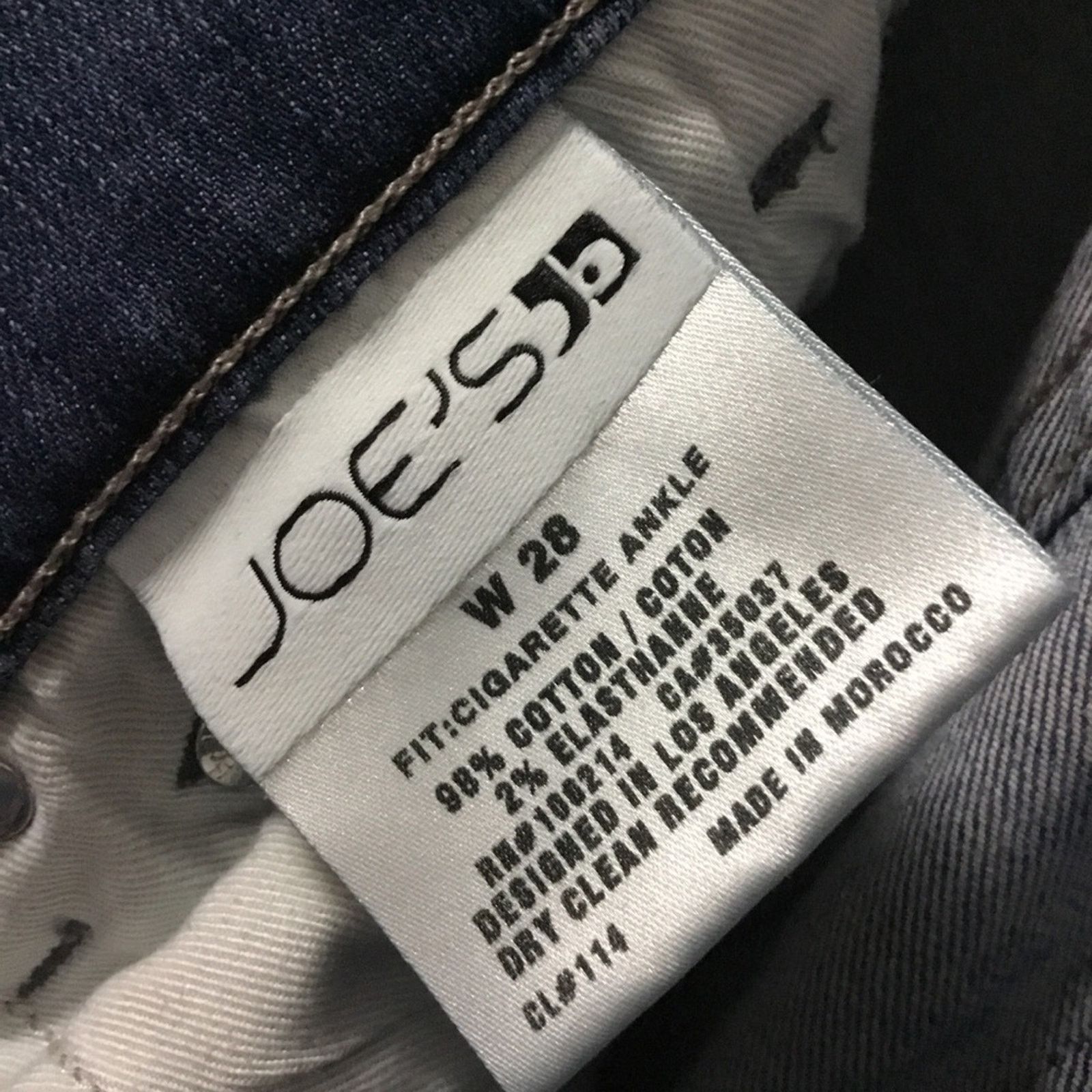 Joe's Joe's Blue Denim Cigarette Angle Jeans Size 28" / US 6 / IT 42 - 11 Thumbnail