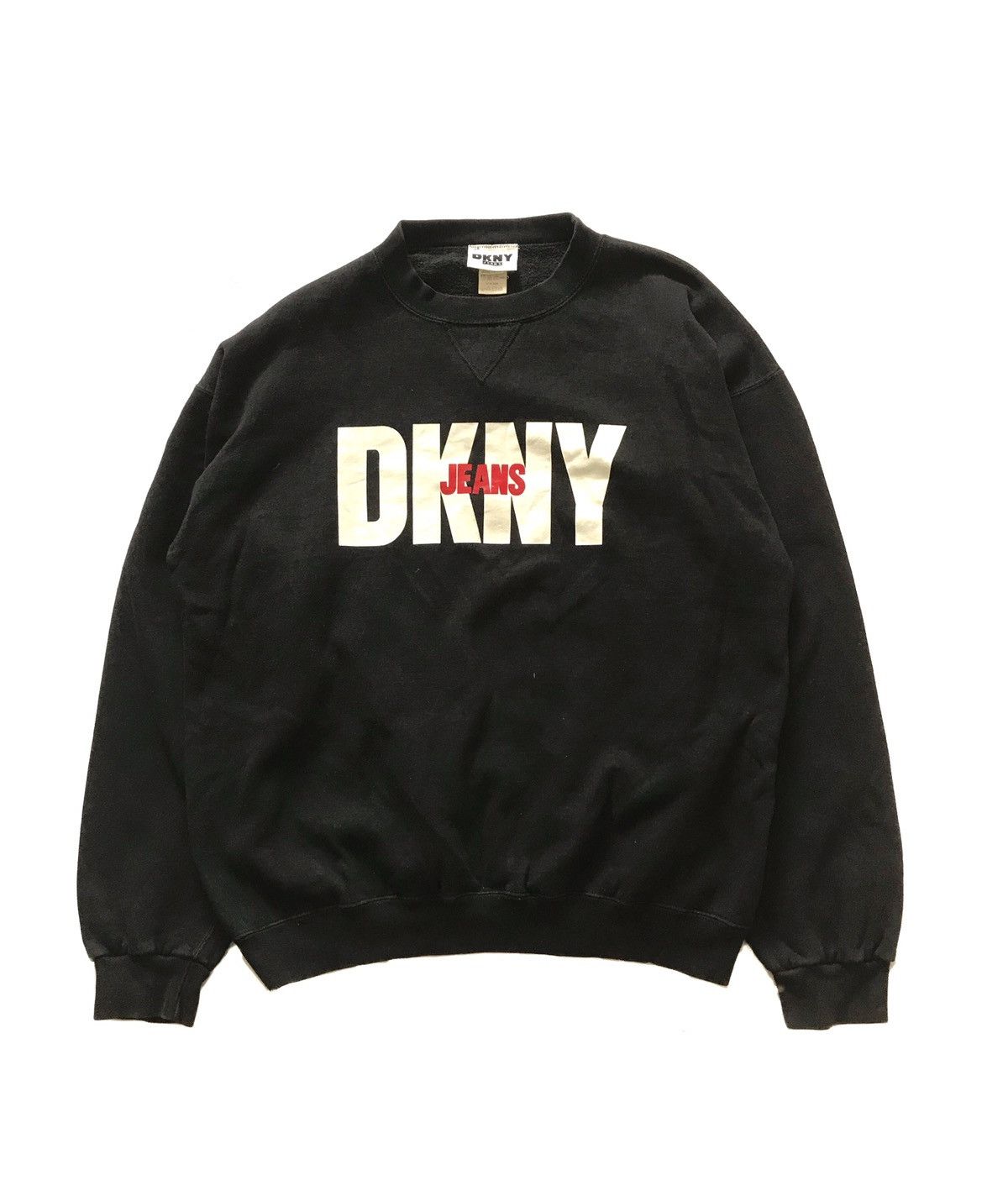 DKNY × Donna Karan Sweatshirt Big Logo DKNY Jeans Size US L / EU 52-54 / 3 - 1 Thumbnail