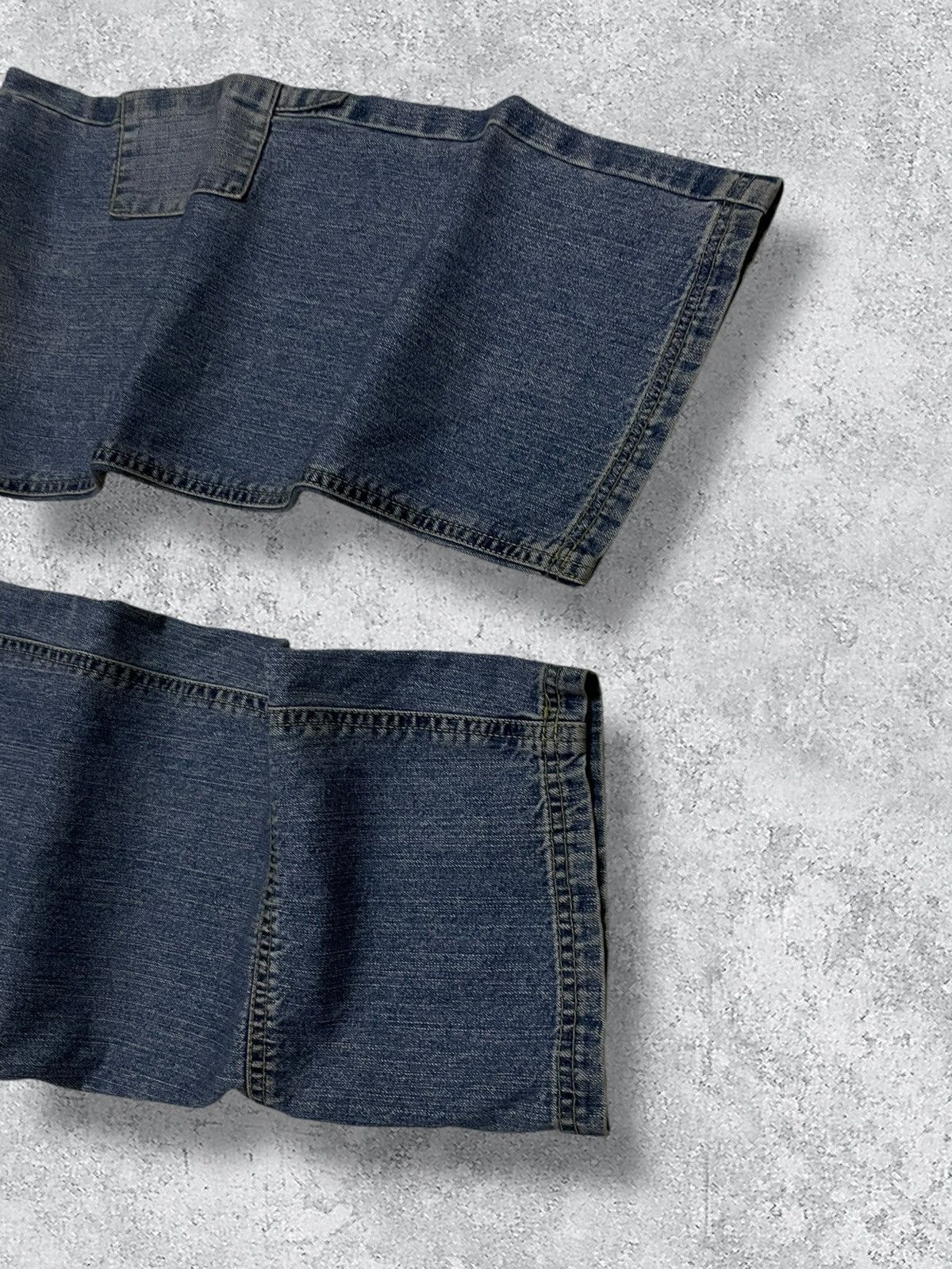 Japanese Brand Vintage 90’s Japan Scanner Unique Patch Pocket Baggy Denim Size US 33 - 4 Thumbnail