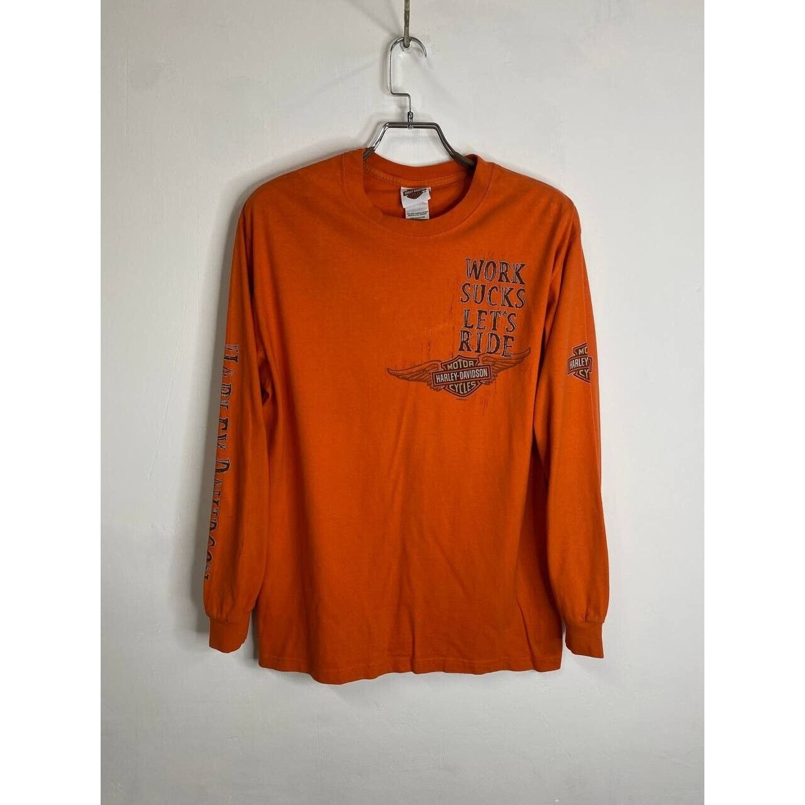 Harley Davidson × Vintage Vintage Harley-Davidson Long Sleeve Shirt Biker’s Point L Size L / US 10 / IT 46 - 1 Thumbnail