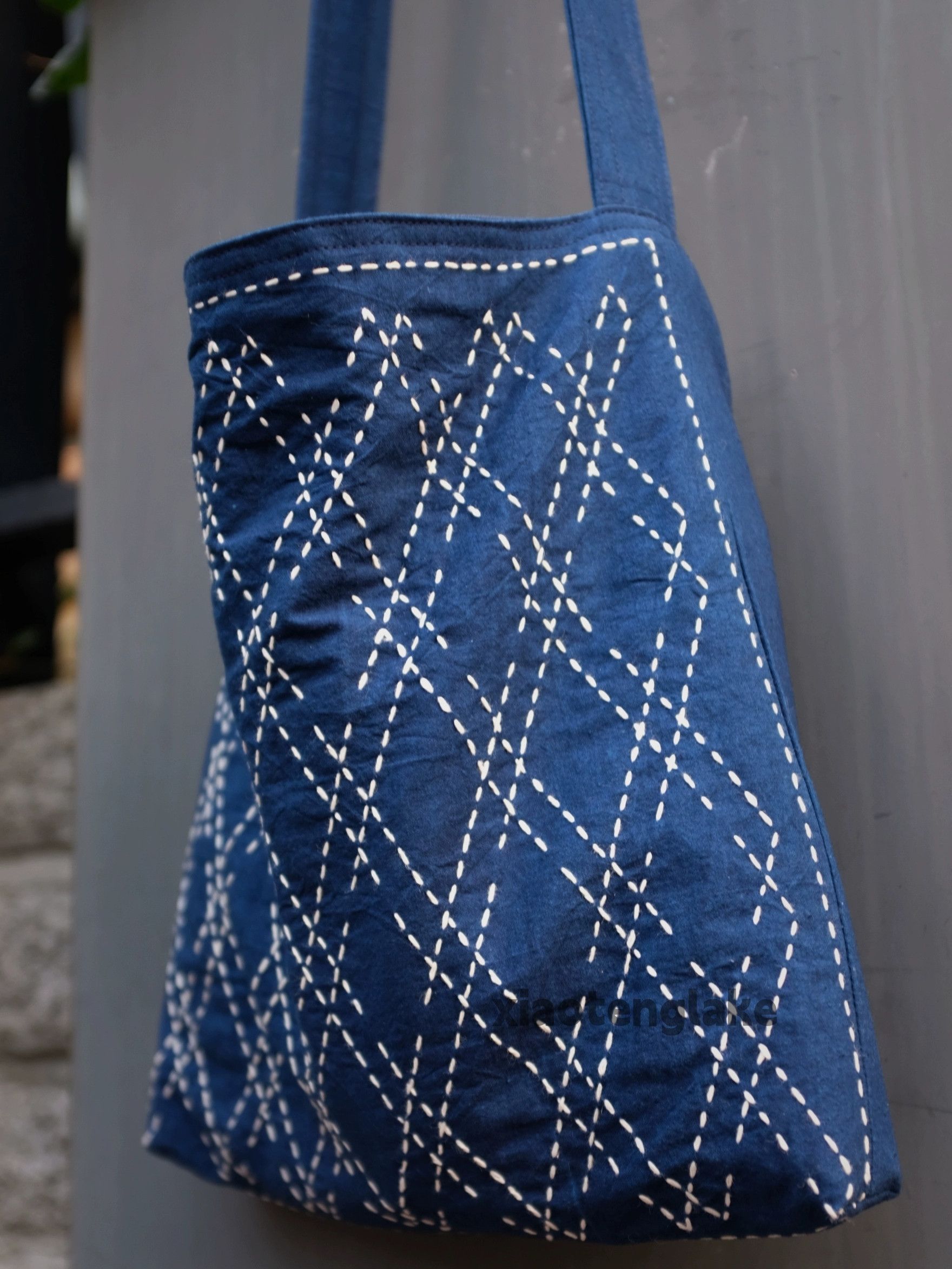 Vintage Unisex outdoor utility indigo yuppie messenger bag Size ONE SIZE - 2 Thumbnail