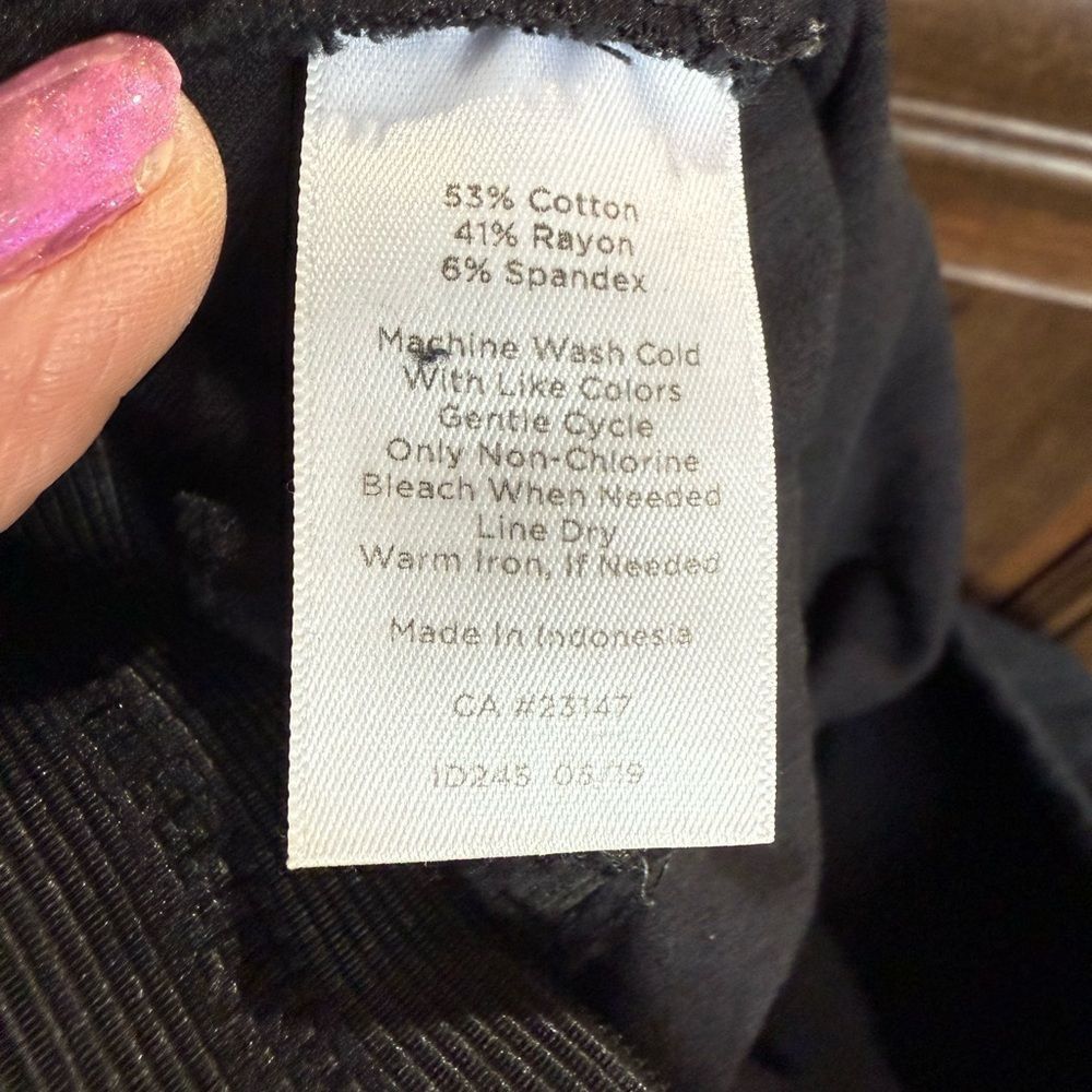 Other Talbots Black Skinny Pants Sleek and Versatile Size 26" / US 2 / IT 38 - 7 Thumbnail
