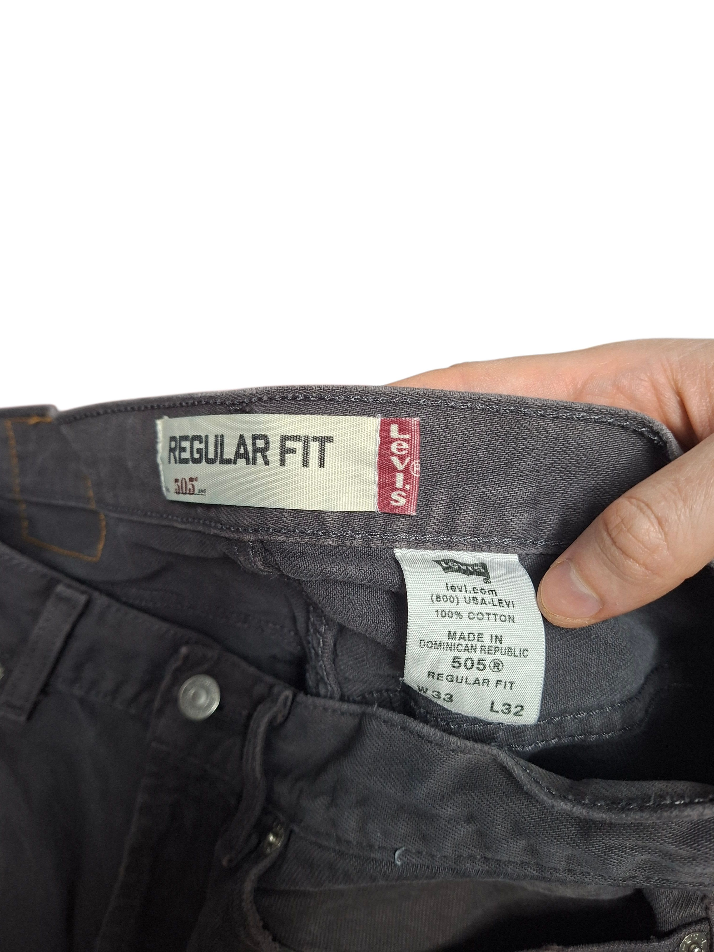 Levi's Vintage Clothing LEVIS 505 VINTAGE REGULAR FIT FADED DISTRESSED JEANS DENIM Size US 33 - 7 Thumbnail