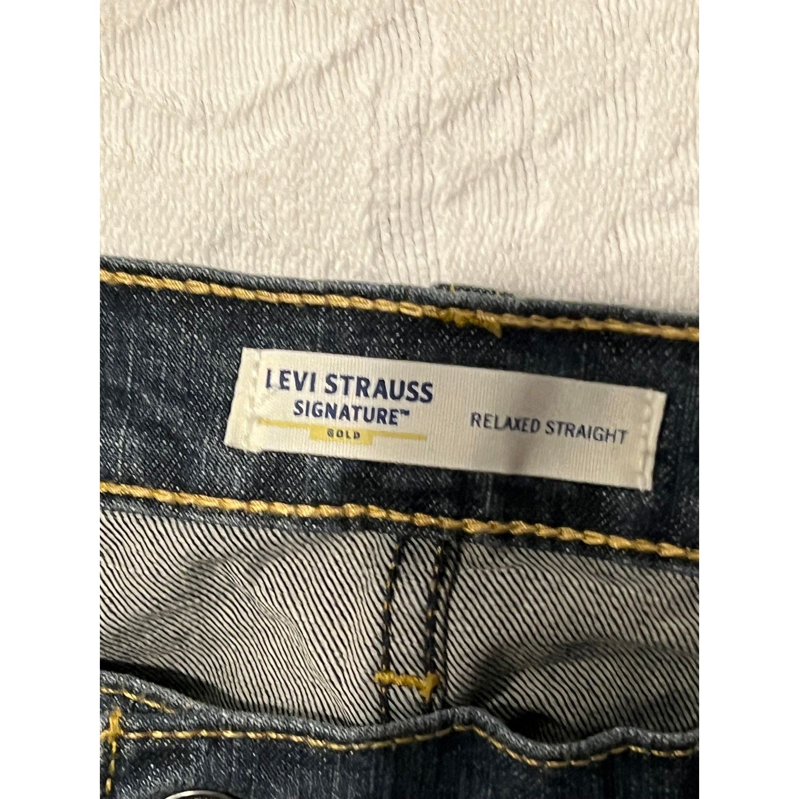 Levi's Levi's Signature Gold Relaxed Straight Fit Leg Jeans 40x30 Size US 40 / EU 56 - 3 Thumbnail