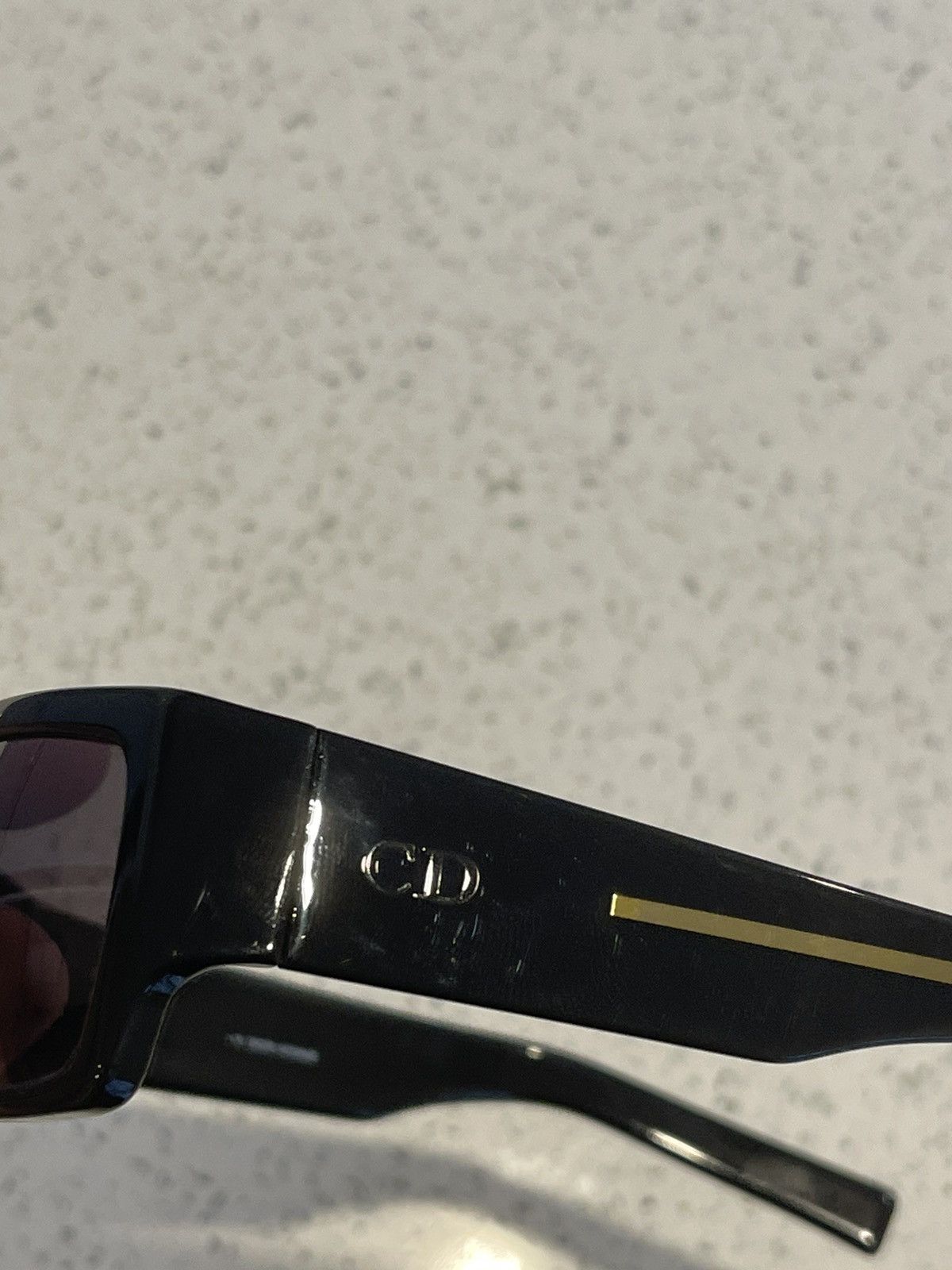 Dior × Hedi Slimane Dior Homme black tie 3/s thin sunglasses by Hedi Slimane Size ONE SIZE - 6 Thumbnail