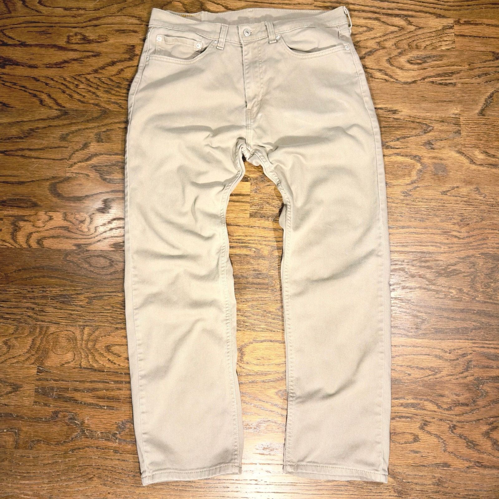 Levi's Levi's 505 Regular Straight Leg Jeans 34x30 Khaki Chinchilla Size US 34 / EU 50 - 1 Thumbnail