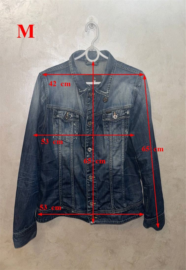 G-Star Vintage G-Star RAW 3301 Trucker Denim Blue Jacket Size US M / EU 48-50 / 2 - 2 Thumbnail