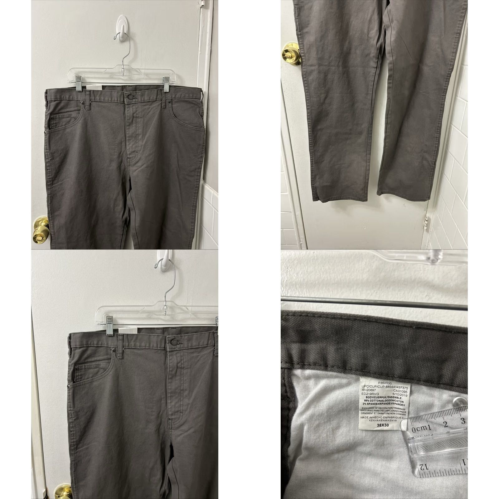 Dickies Dickies Dungaree Jeans Mens 38x30 Gray Regular Fit Straight Leg Denim NWT Size US 38 / EU 54 - 8 Thumbnail