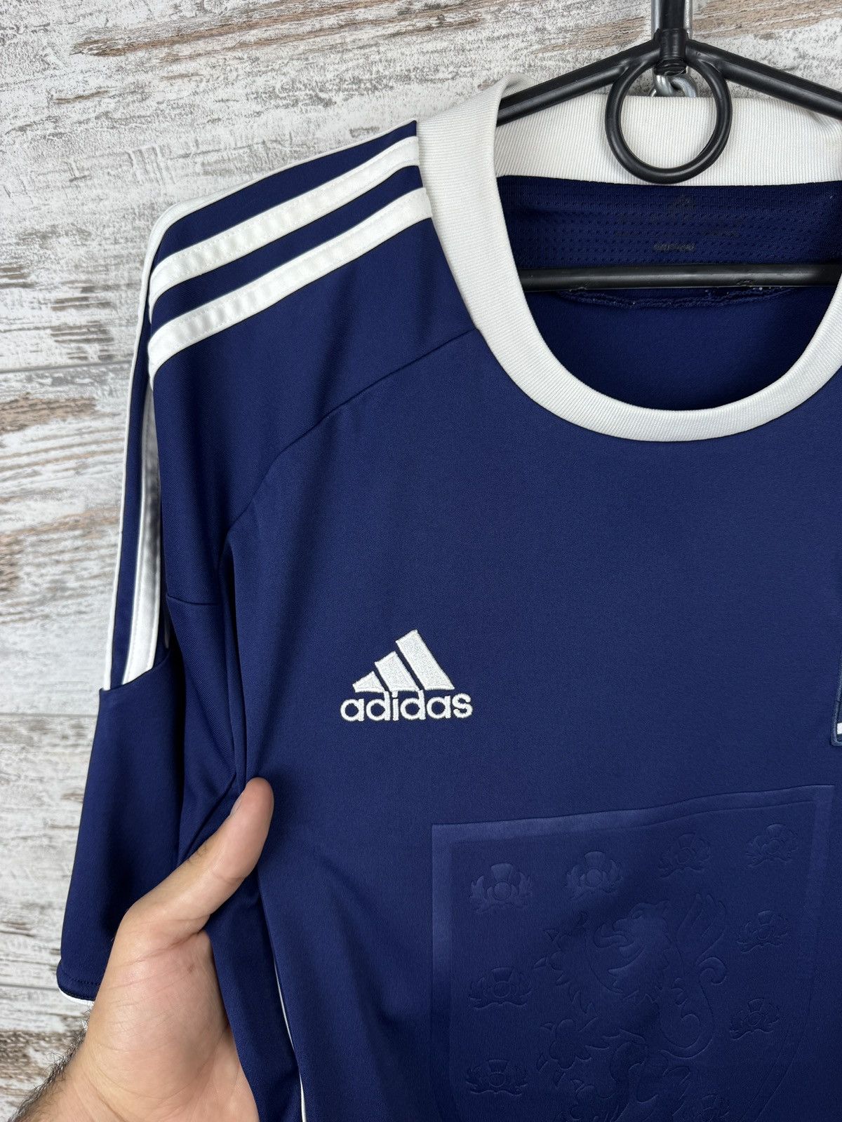 Adidas Mens Vintage Adidas Scotland home jersey football T-shirt Size US L / EU 52-54 / 3 - 7 Thumbnail