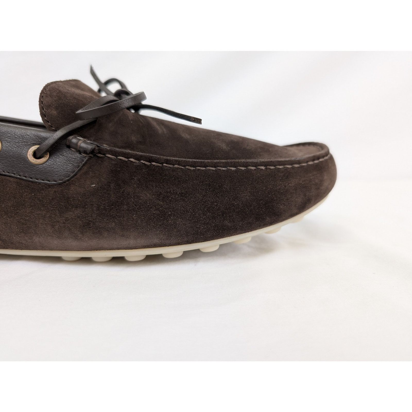 Loro Piana o1rshd1 Dot Sole Walk Suede Loafers Shoe in Chocolate Size US 11.5 / EU 44-45 - 4 Thumbnail