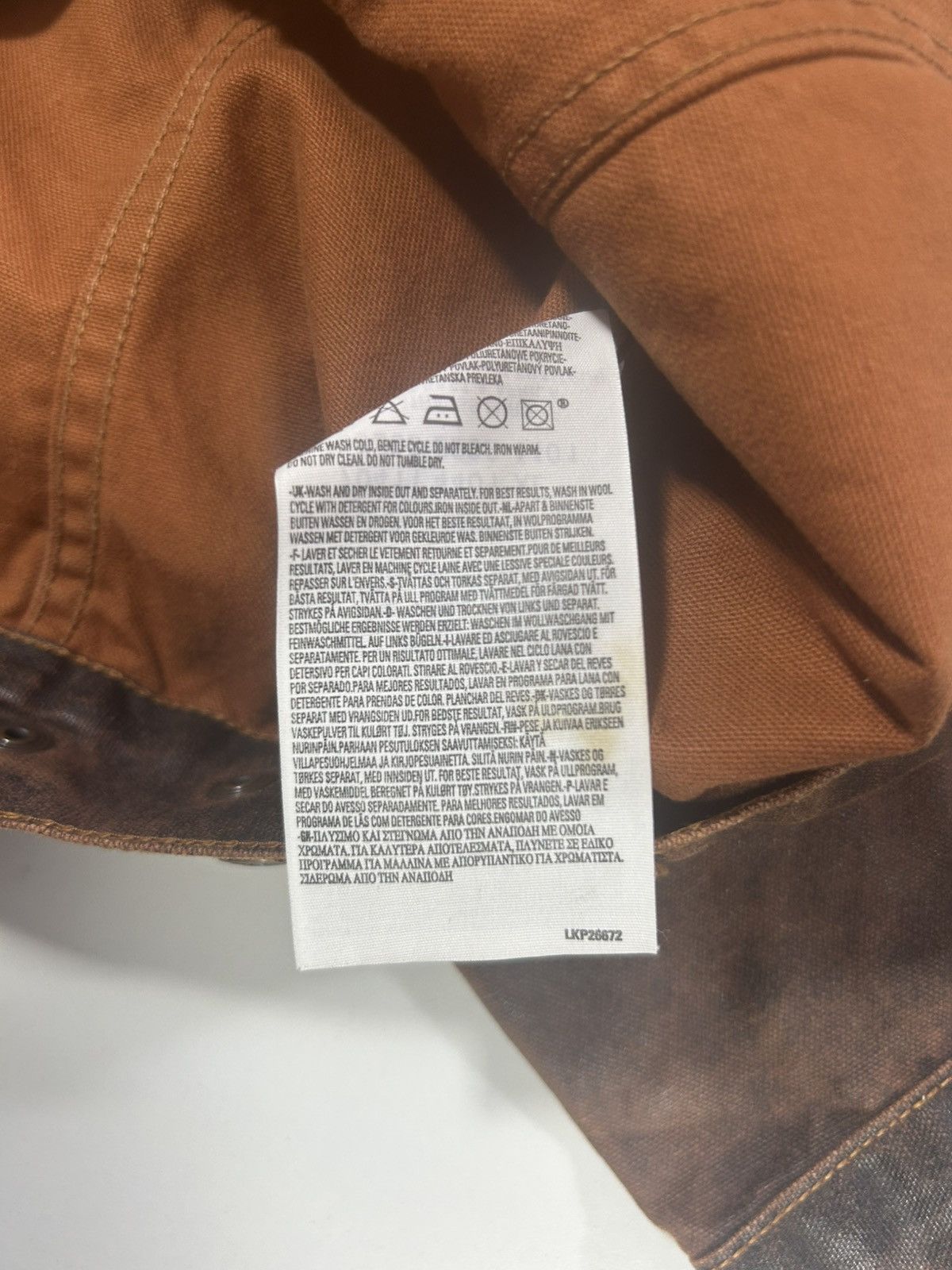 Levi's Vintage Clothing XL mens Levi Strauss70411 coated brown cotton jacket Size US XL / EU 56 / 4 - 6 Thumbnail