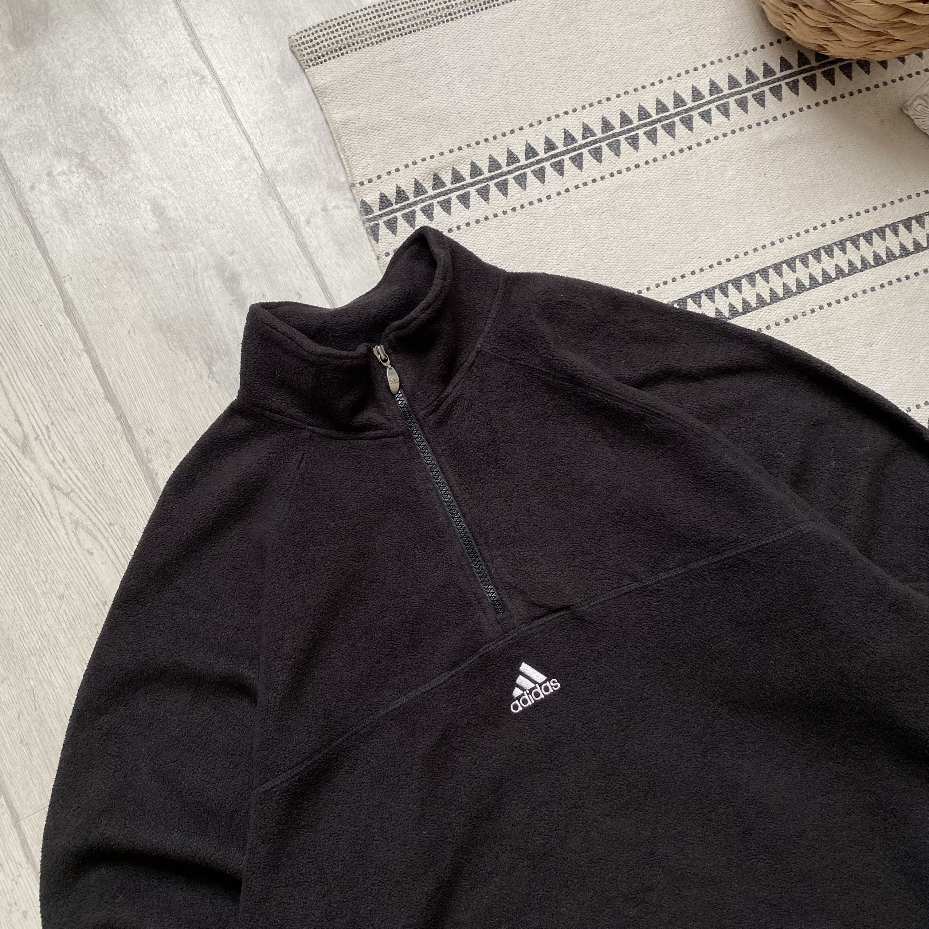 Adidas Gorpcore Vintage Adidas Fleece ¼ zip Sweater Drill Polartec Size US XL / EU 56 / 4 - 2 Thumbnail