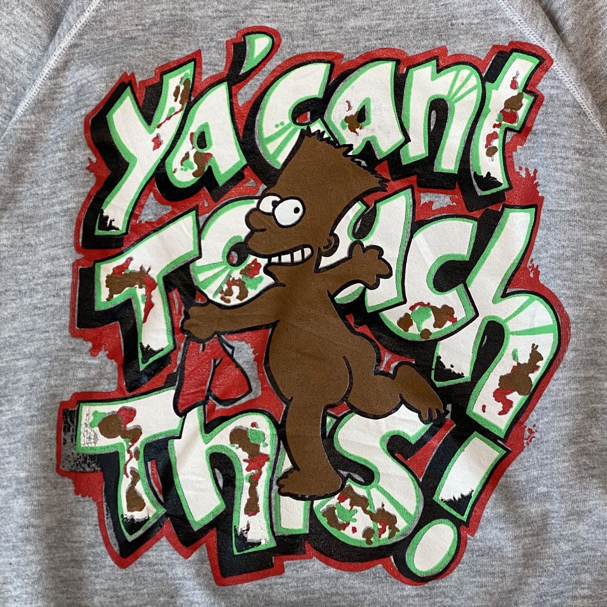 Vintage Vintage 80s Bootleg Bart “Ya’ Can’t Touch This” Sweatshirt. Size US L / EU 52-54 / 3 - 4 Thumbnail