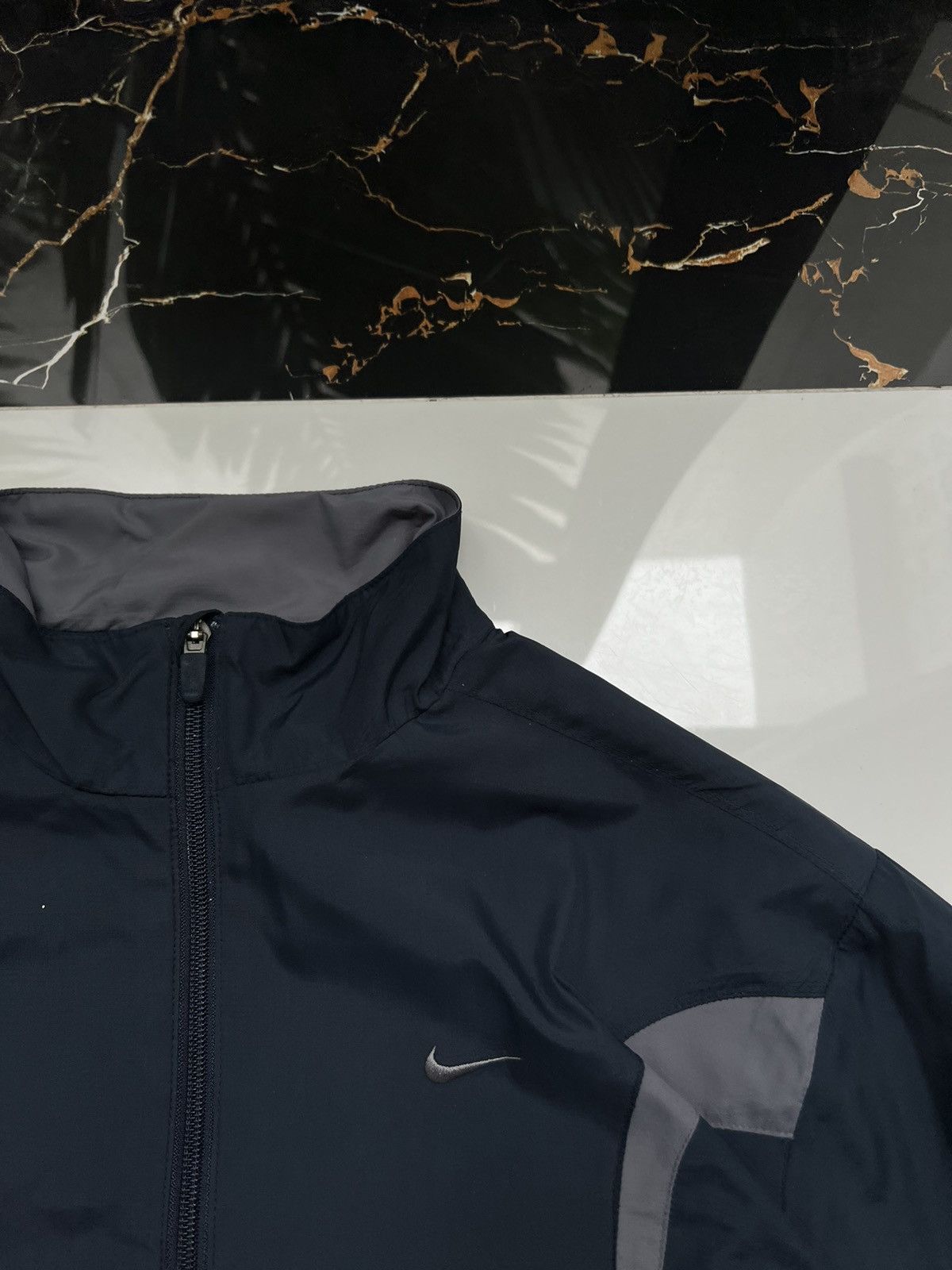Nike × Vintage 90’s NIKE RETRO SWOOSH LOGO Y2K TRACK JACKET GORPCORE Size US L / EU 52-54 / 3 - 3 Thumbnail