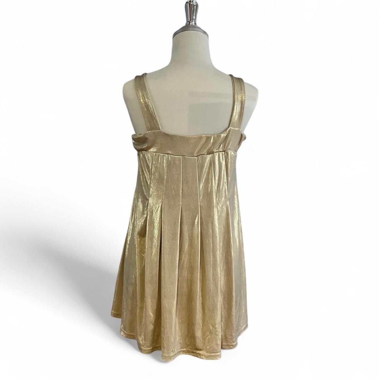 Other Y2K Metallic Gold Babydoll gyaru Top/dress✨ Size S / US 4 / IT 40 - 5 Thumbnail
