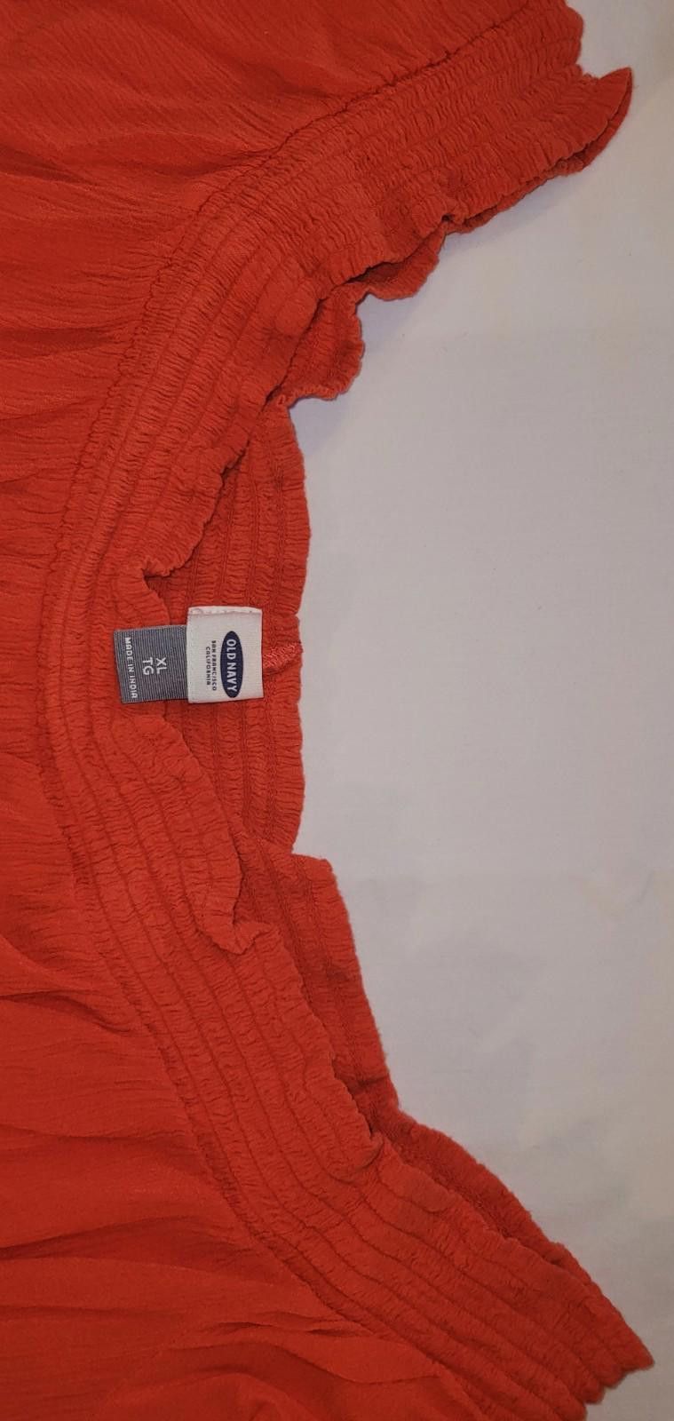 Old Navy Old Navy women's XL orange short sleeve blouse Size XL / US 12-14 / IT 48-50 - 2 Thumbnail