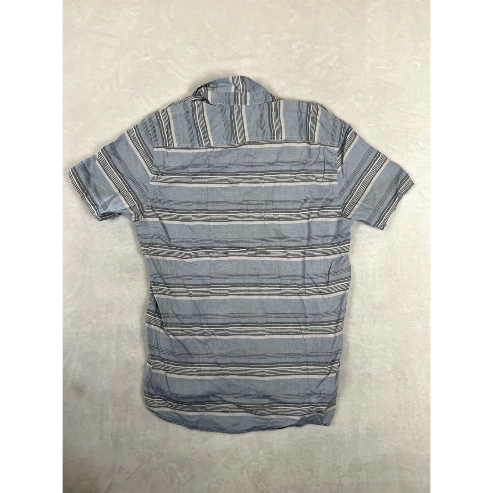 Quiksilver Vtg Quiksilver Shirt Mens XL Blue Striped Modern Fit Short Sleeve Button Front Size US XL / EU 56 / 4 - 6 Thumbnail