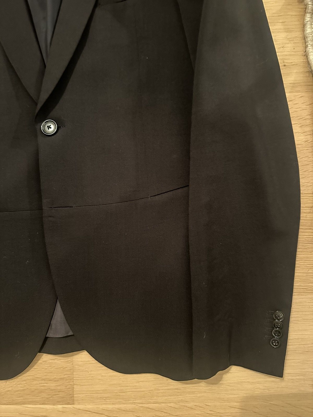 Paul Smith Black Matte Blazer Size 48L - 2 Thumbnail