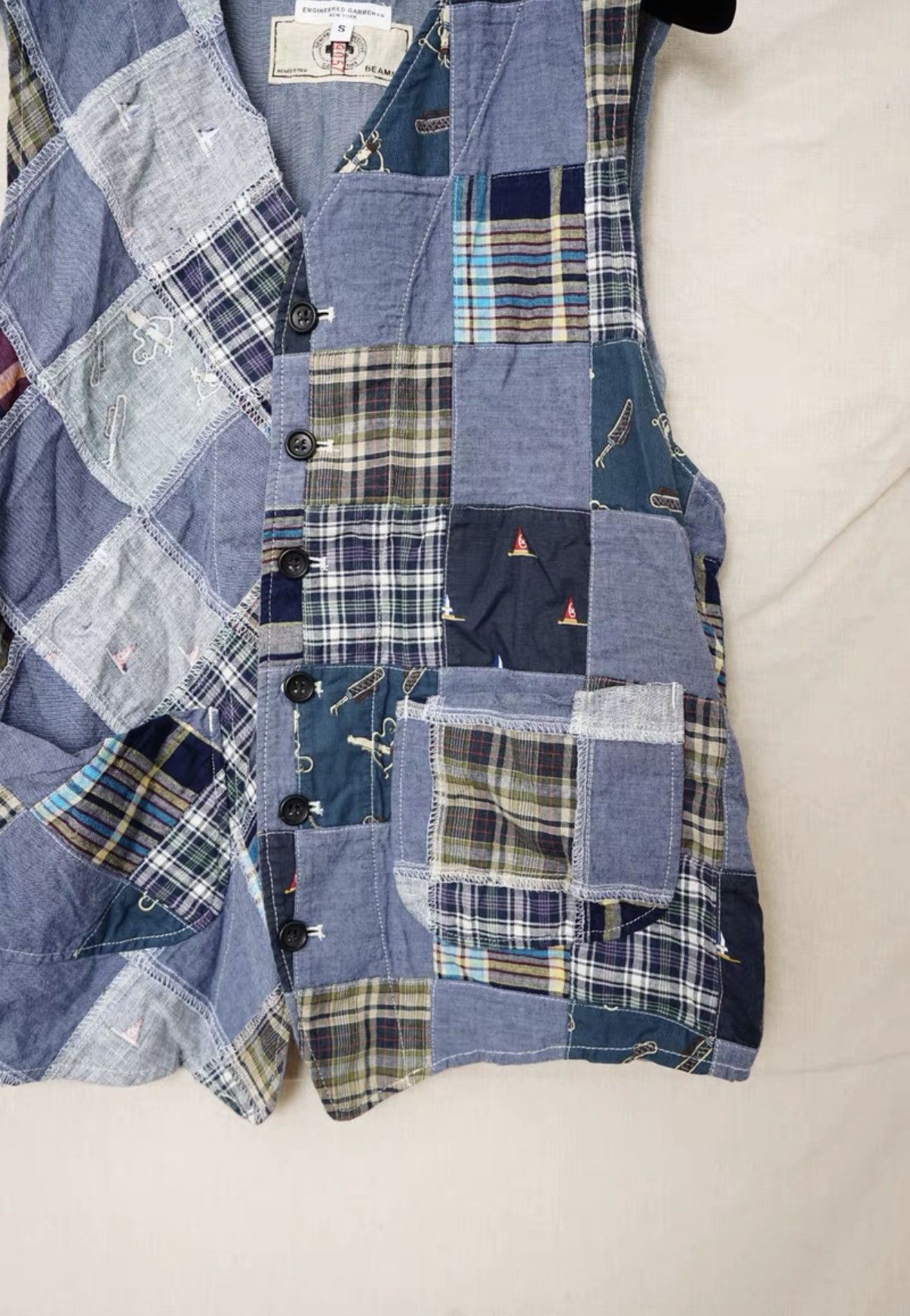Engineered Garments Engineered Garments Panel Vest Size US S / EU 44-46 / 1 - 3 Thumbnail