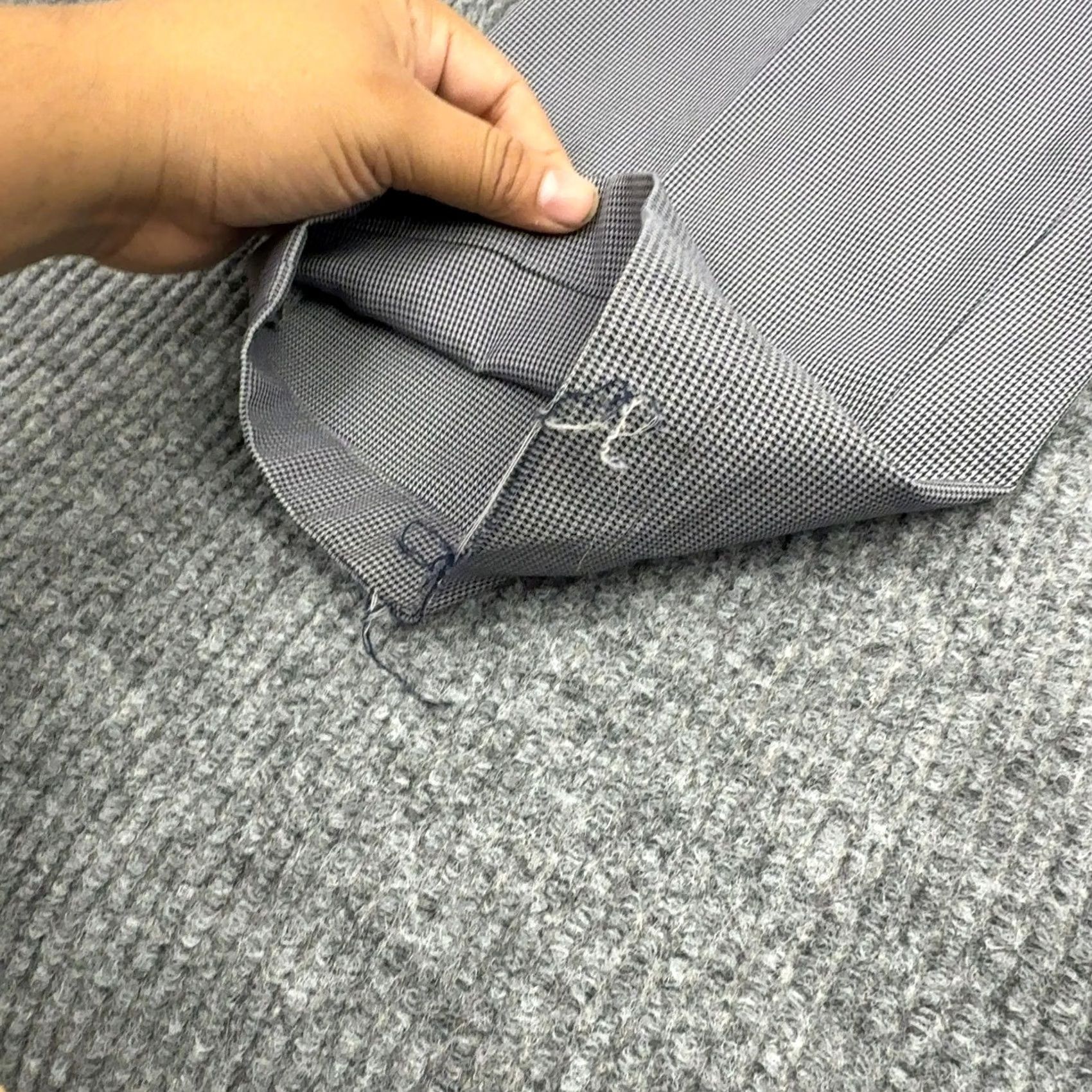 Brooks Brothers Brooks Brothers Advantage Chino Pants Men 35x30 Grey Cotton Clark Fit Preppy Micro Houndstooth Size US 35 - 3 Thumbnail