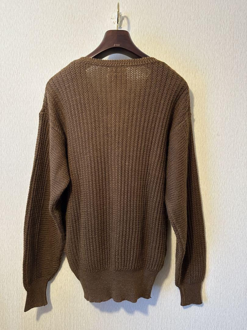 Yohji Yamamoto Yohji Yamamoto 1990s Ramie V-Neck Knit Sweater Size US M / EU 48-50 / 2 - 5 Thumbnail