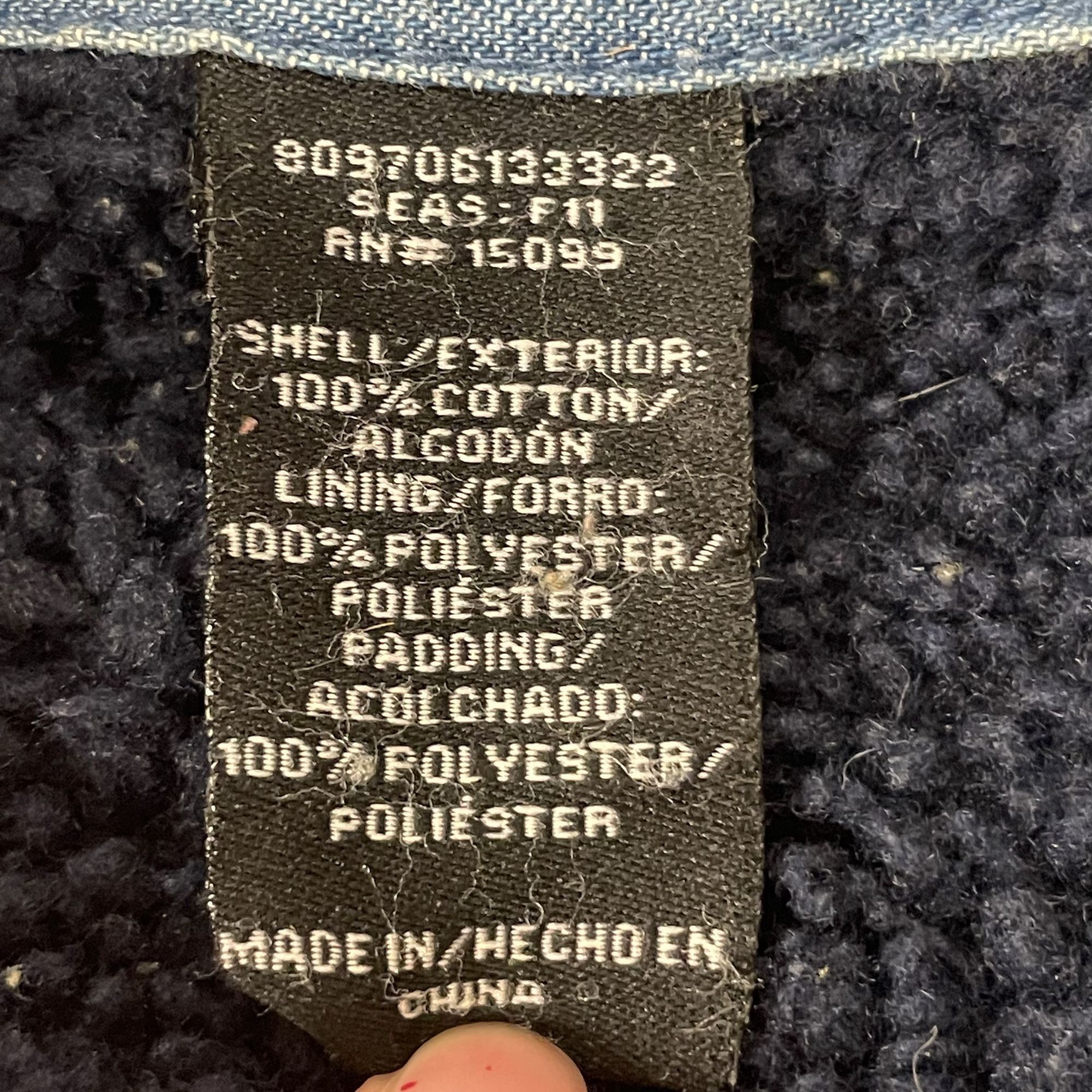 Craftsman Vtg Craftsman Blue Jean Mechanic Shop FLEECE LINED Jacket Size US XL / EU 56 / 4 - 7 Thumbnail