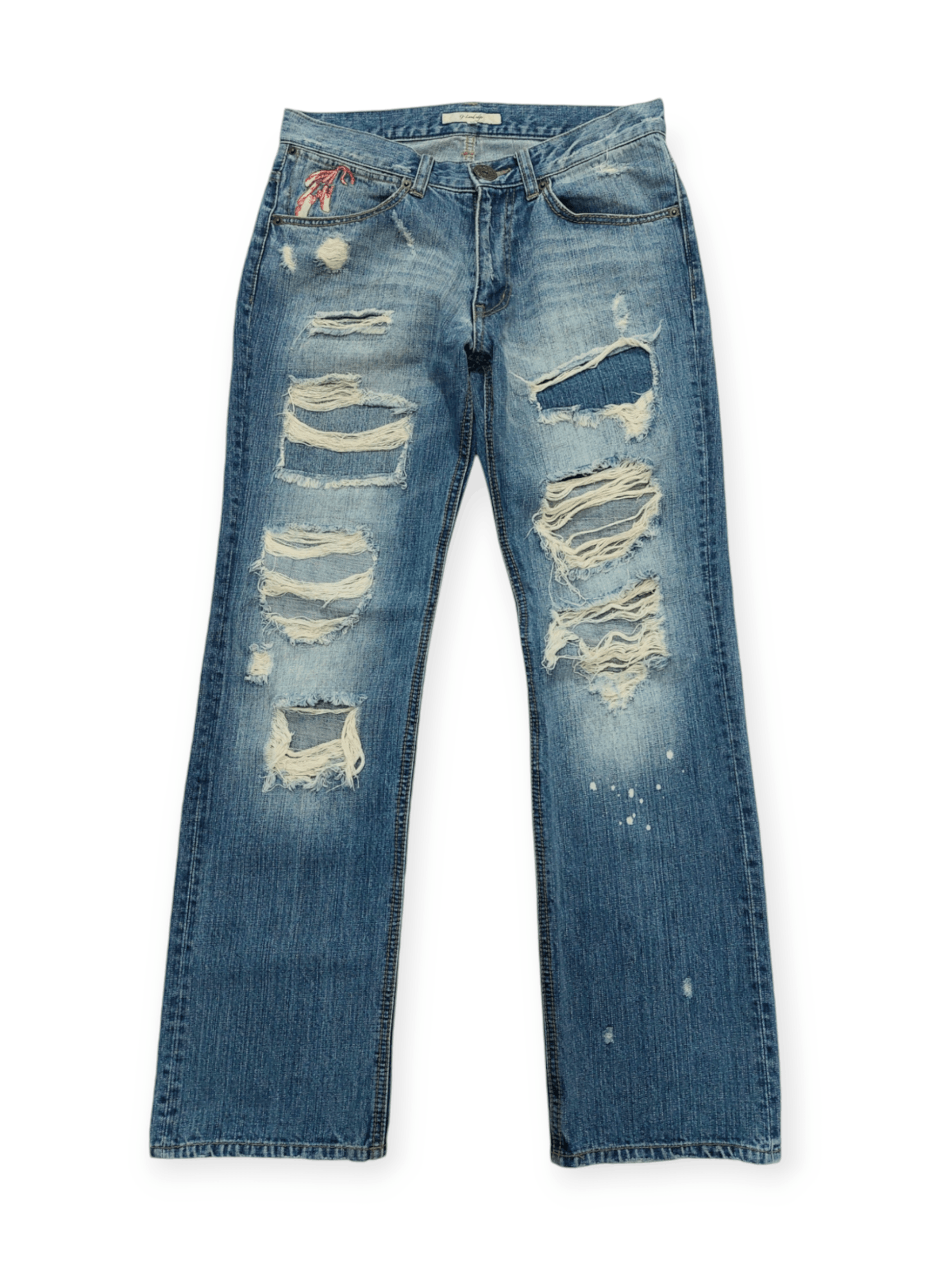Other G-Land Edge Ripped Kurt Cobain Style Denim Size US 30 / EU 46 - 1 Thumbnail