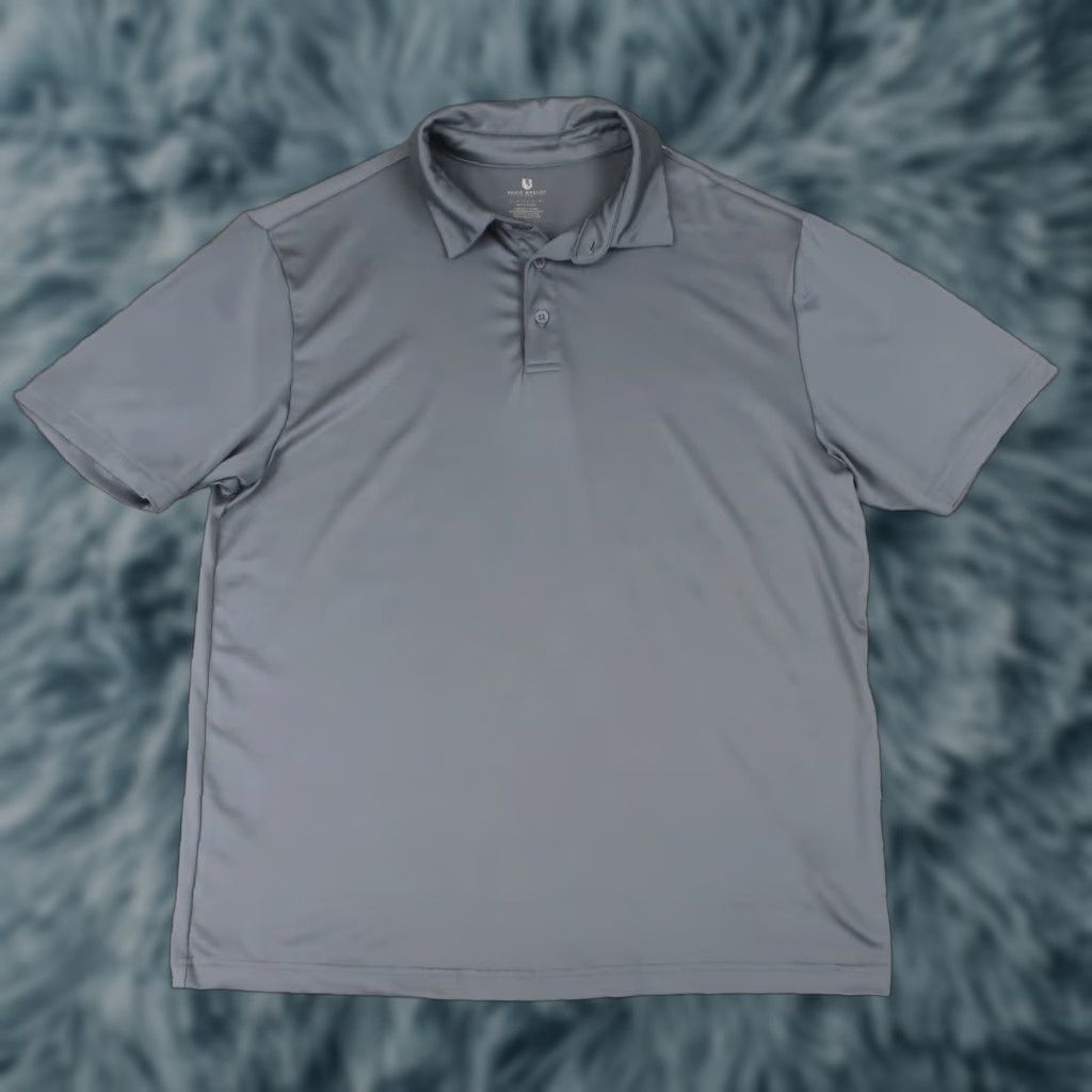 Vintage Rorie Whelan Golf Polo Shirt Large Solid Gray Lightweight Performance Stretch Shirt Mens Polo Size US L / EU 52-54 / 3 - 1 Thumbnail