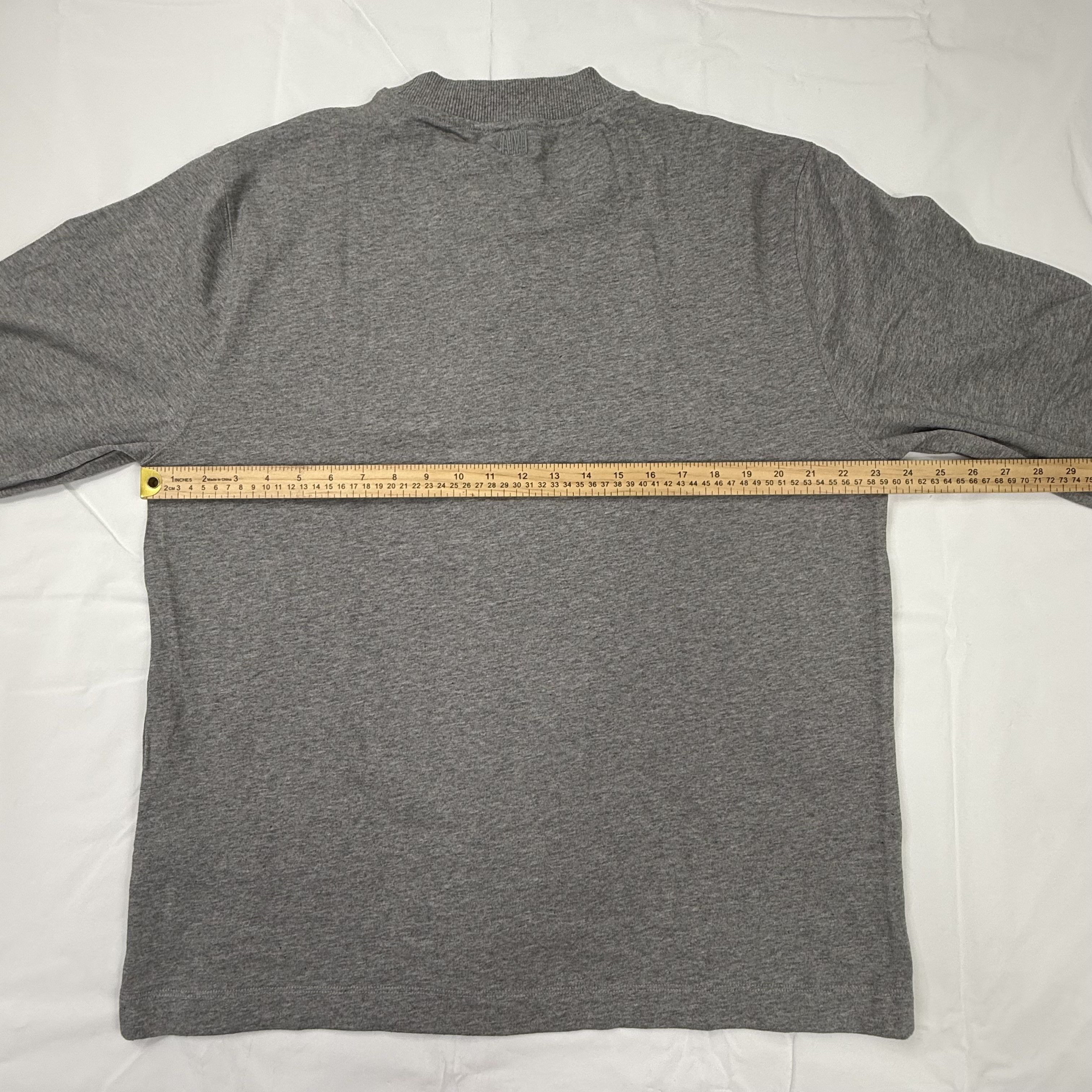 AMI Ami Alexandre Mattiussi Grey Long Sleeve T-Shirt Size US M / EU 48-50 / 2 - 3 Thumbnail