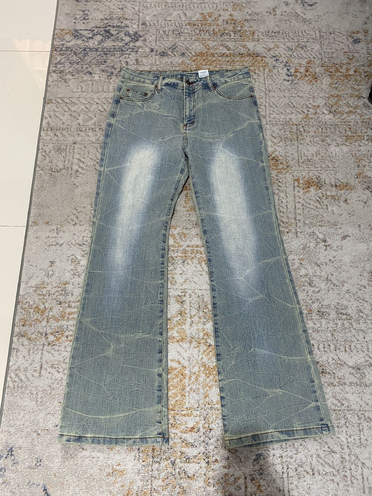 If Six Was Nine × Japanese Brand × Tornado Mart Japanese super flared washed jean Size US 32 / EU 48 - 6 Thumbnail