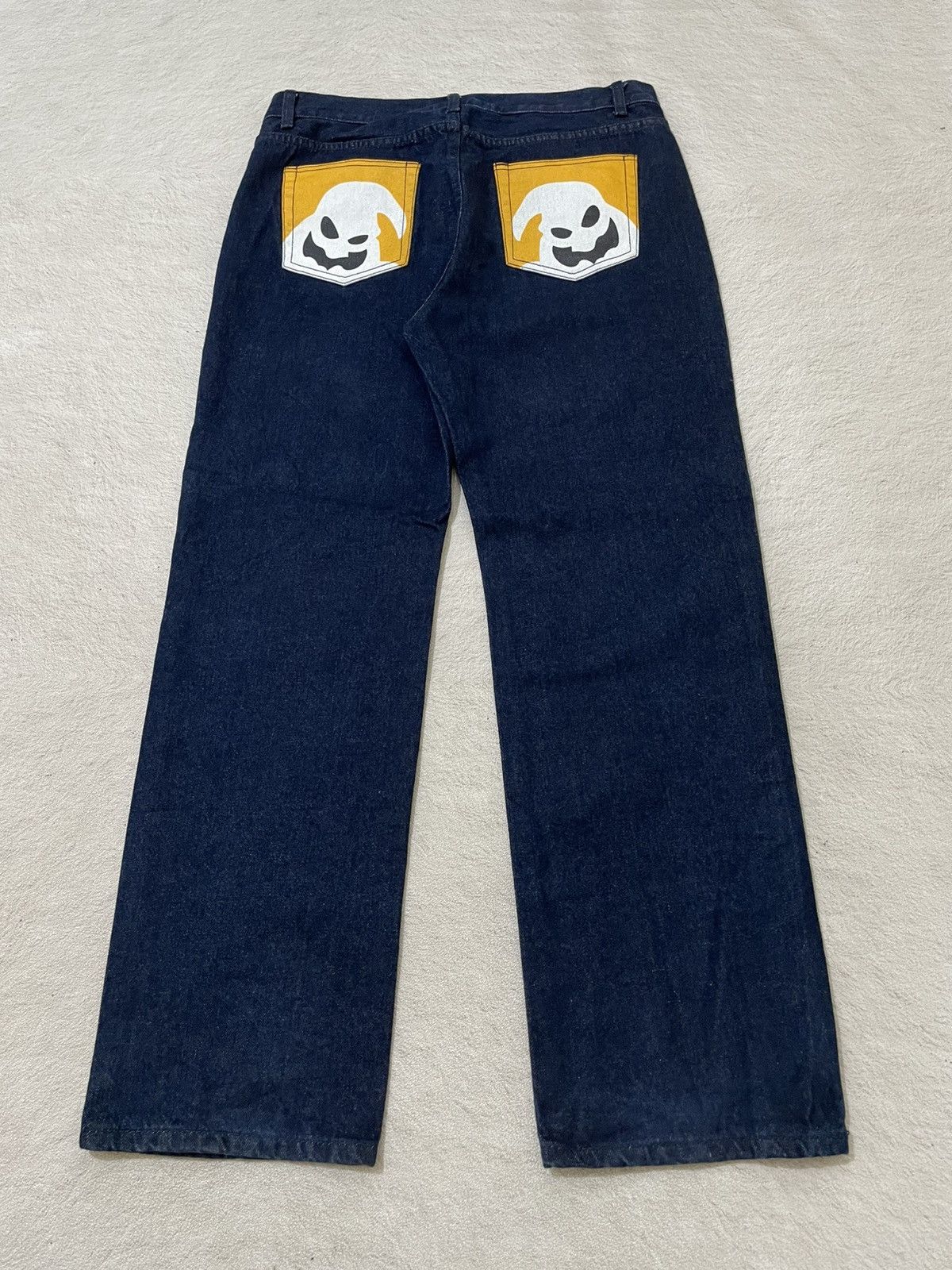 Japanese Brand 00s Disney Oogie Boogie Graphic Denim Rare Y2K Japanese Size US 35 - 7 Thumbnail