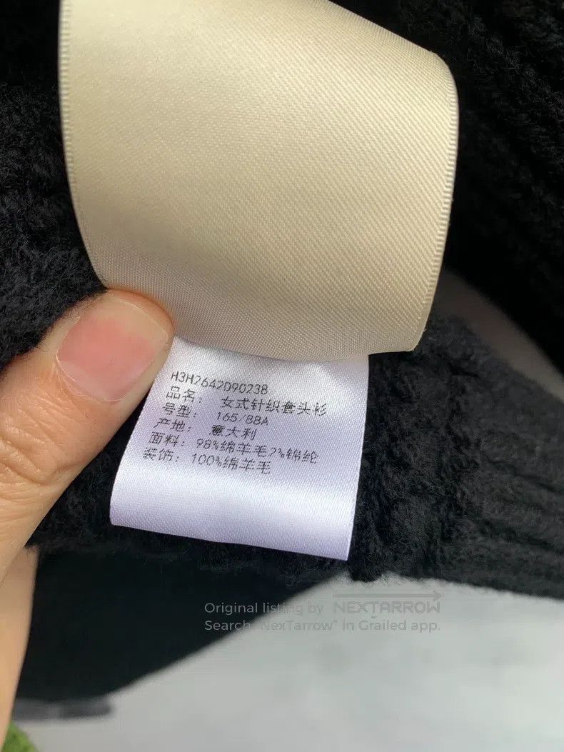 Hermes Hermes Black Cashmere Crewneck Sweater, Lock Stitch Jacqua Size XS / US 0-2 / IT 36-38 - 7 Thumbnail
